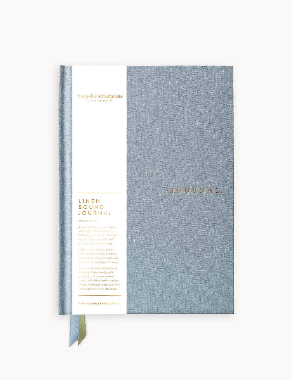 Linen Bound Journal Luna Blue