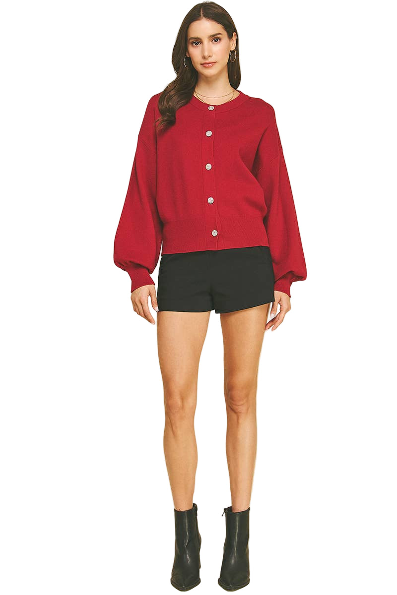 Jewel Button Down Cardigan