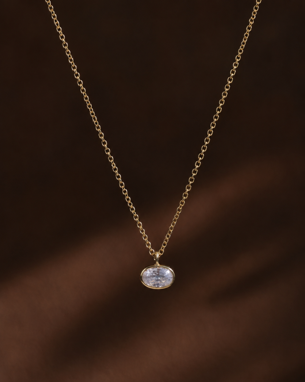 Shay Micro Bezel Necklace