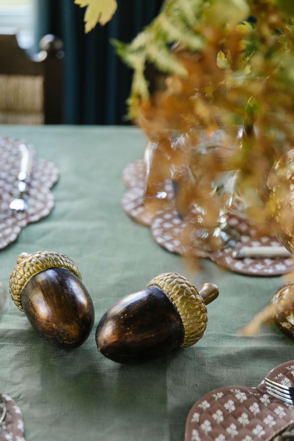 Gold and Bronze Acorn