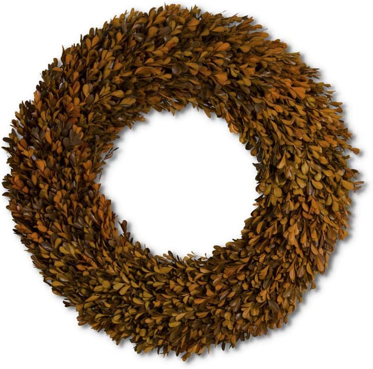 Orange Preserved Boxwood Wreaths