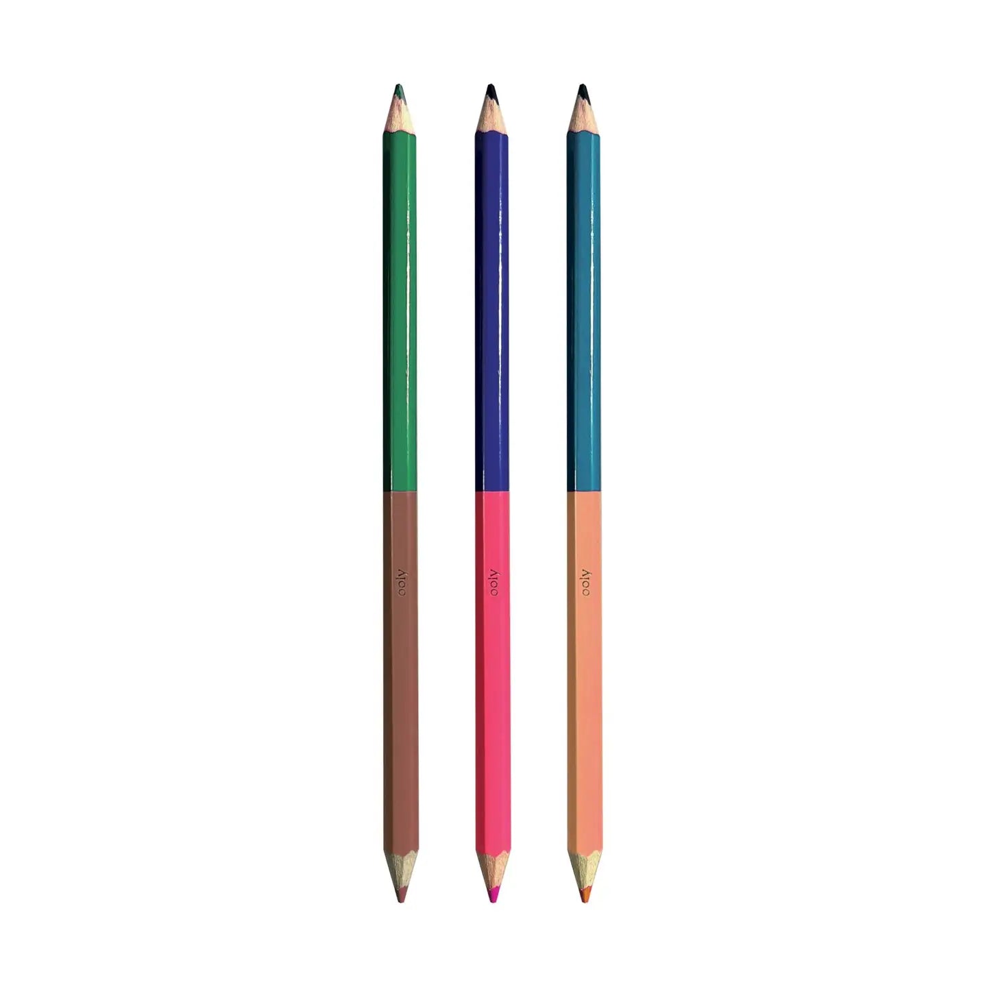 2 of A Kind Double Ended Colored Pencils