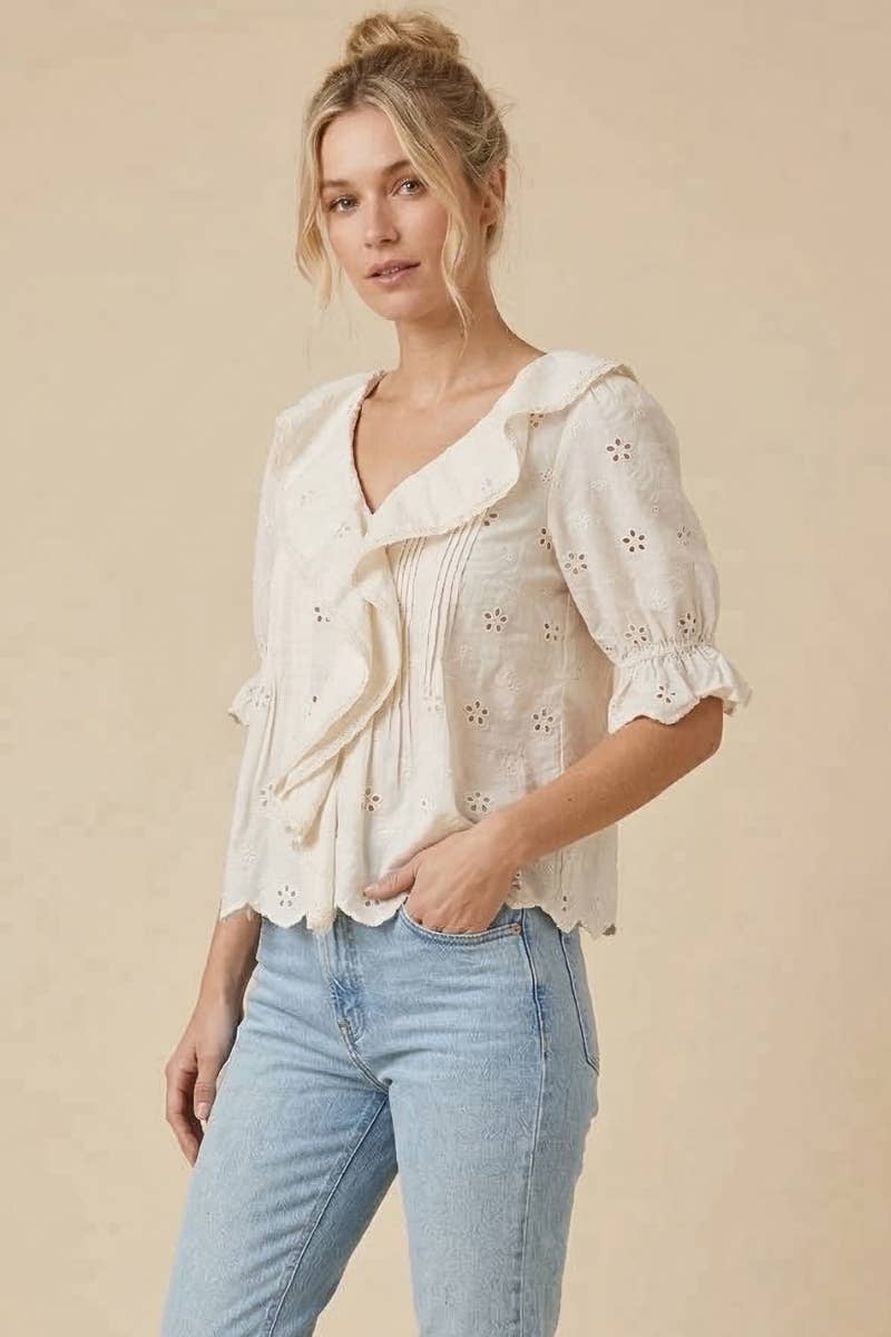 Vivian Ruffle Blouse