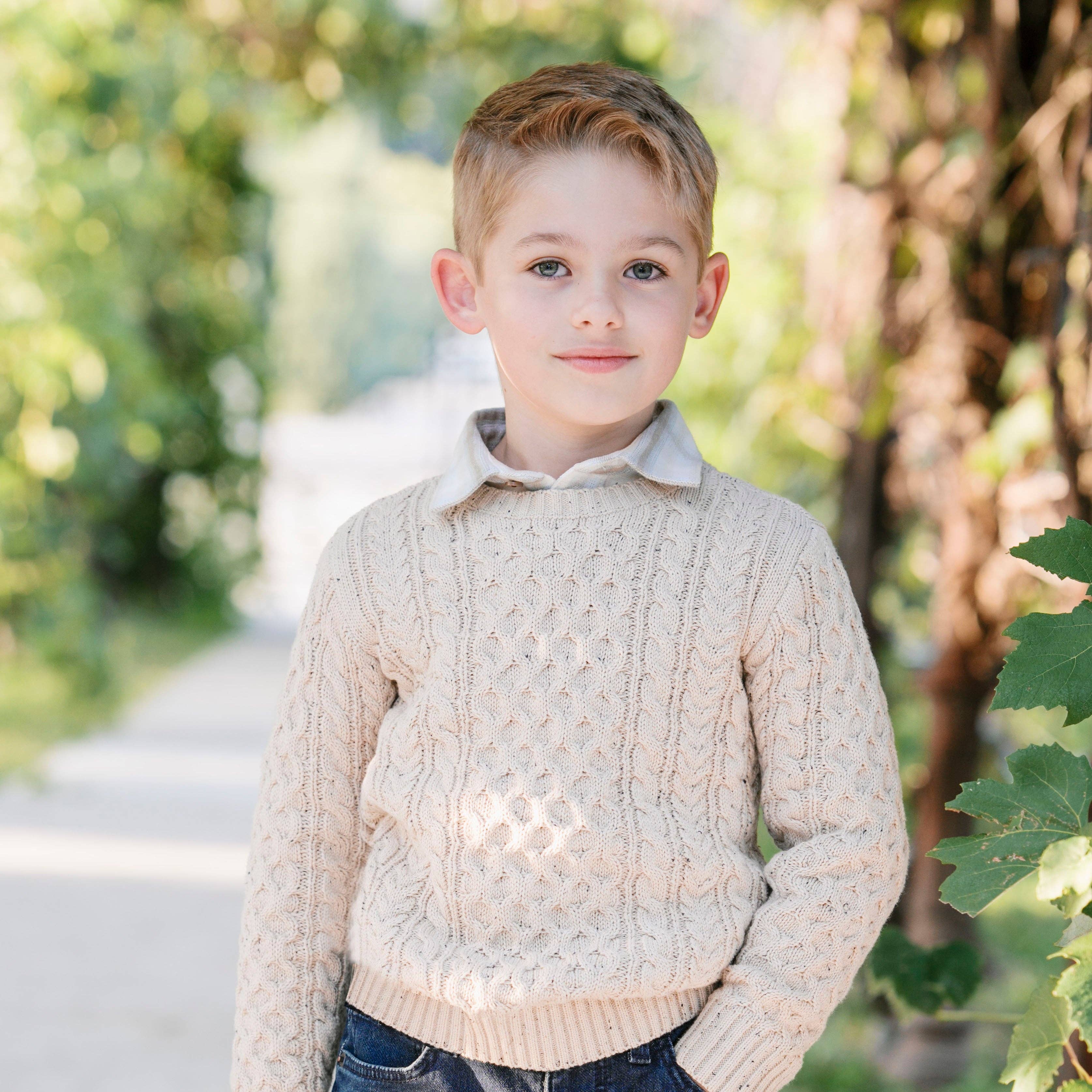 Organic Fisherman Sweater Natural