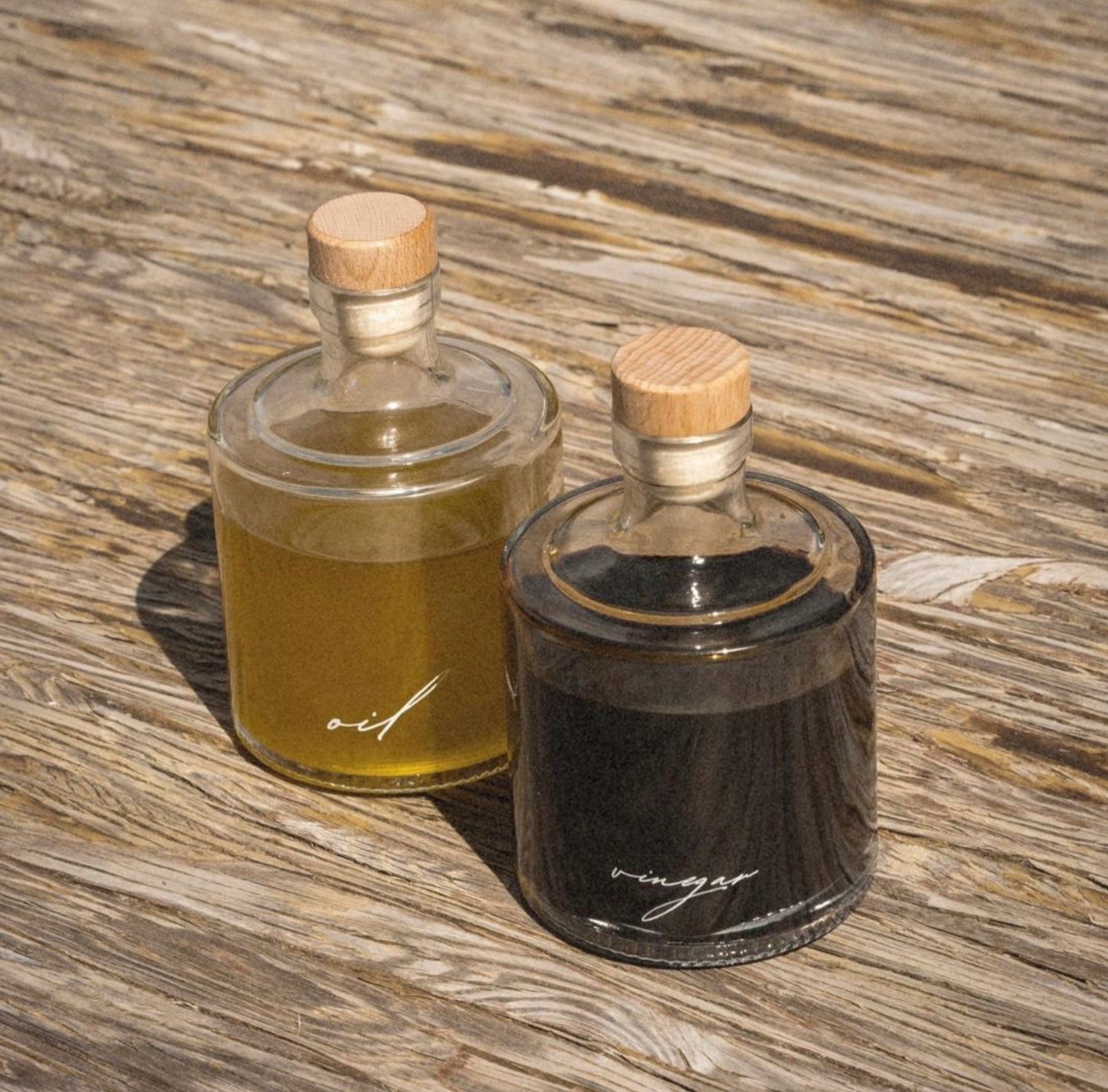 Oil & Vinegar Glass Bottle Set