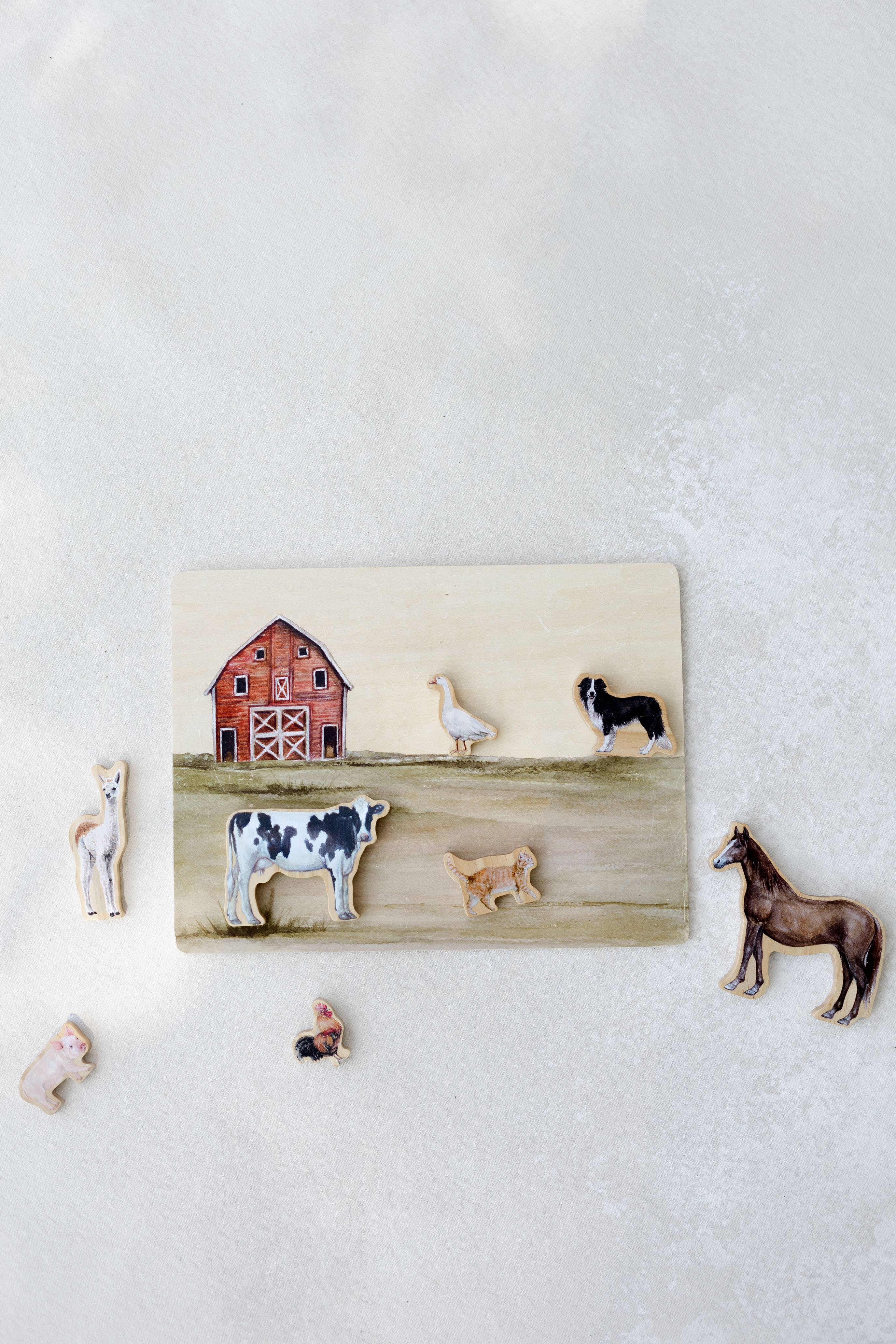 Farm Animals Wooden Puzzle
