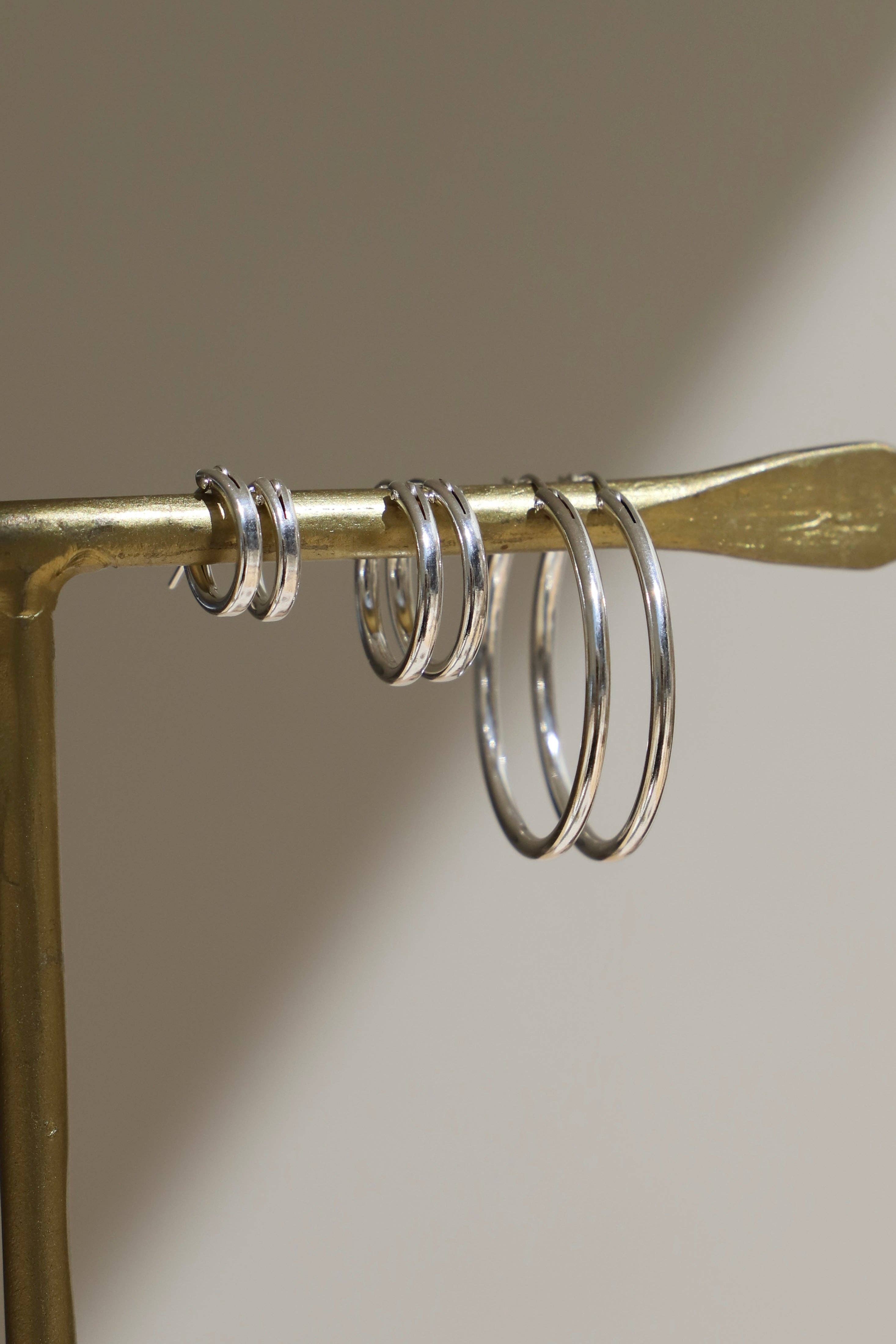 The Silver Standard Hoops Small