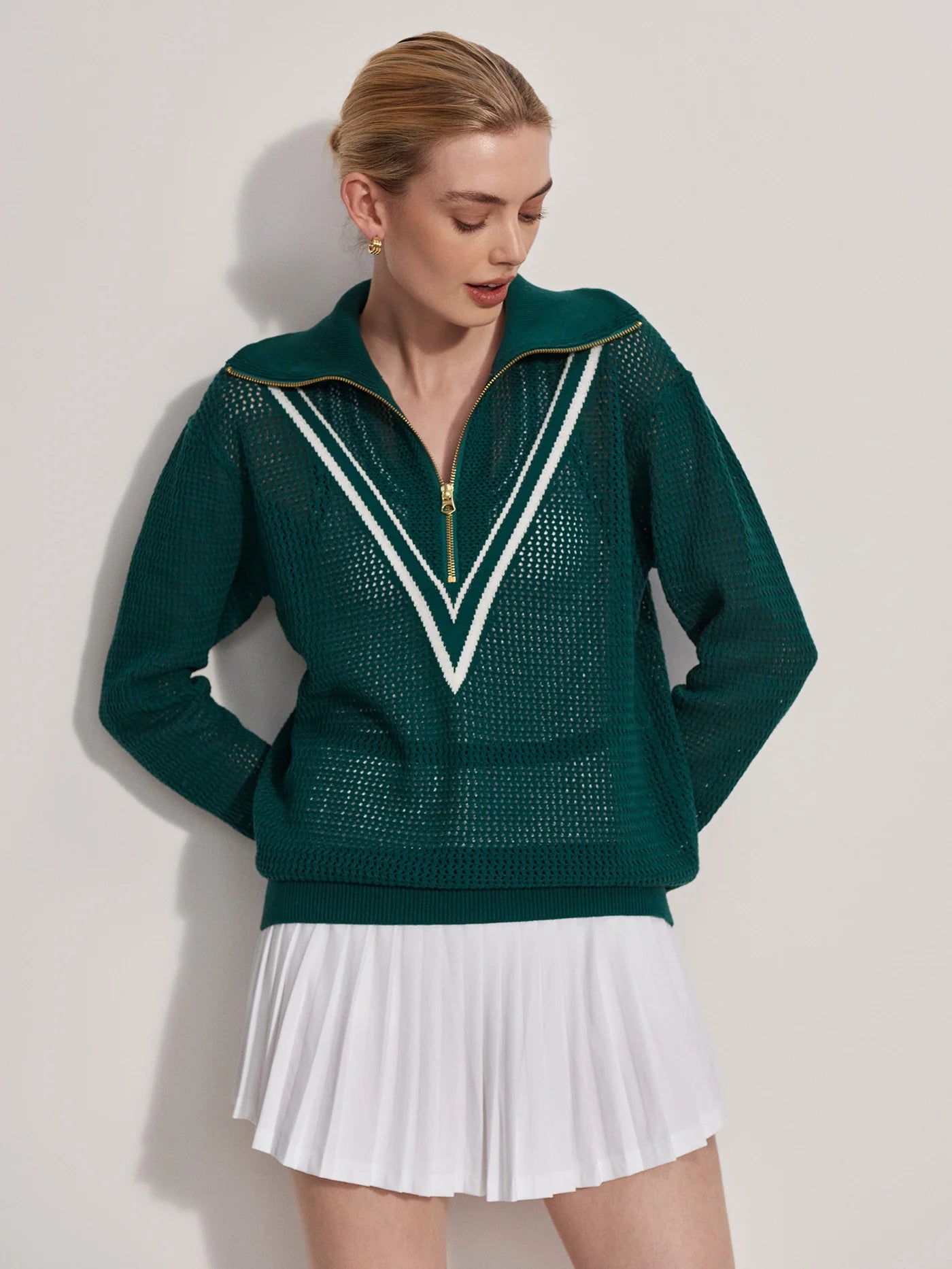 Savannah Half-Zip Knit Pullover