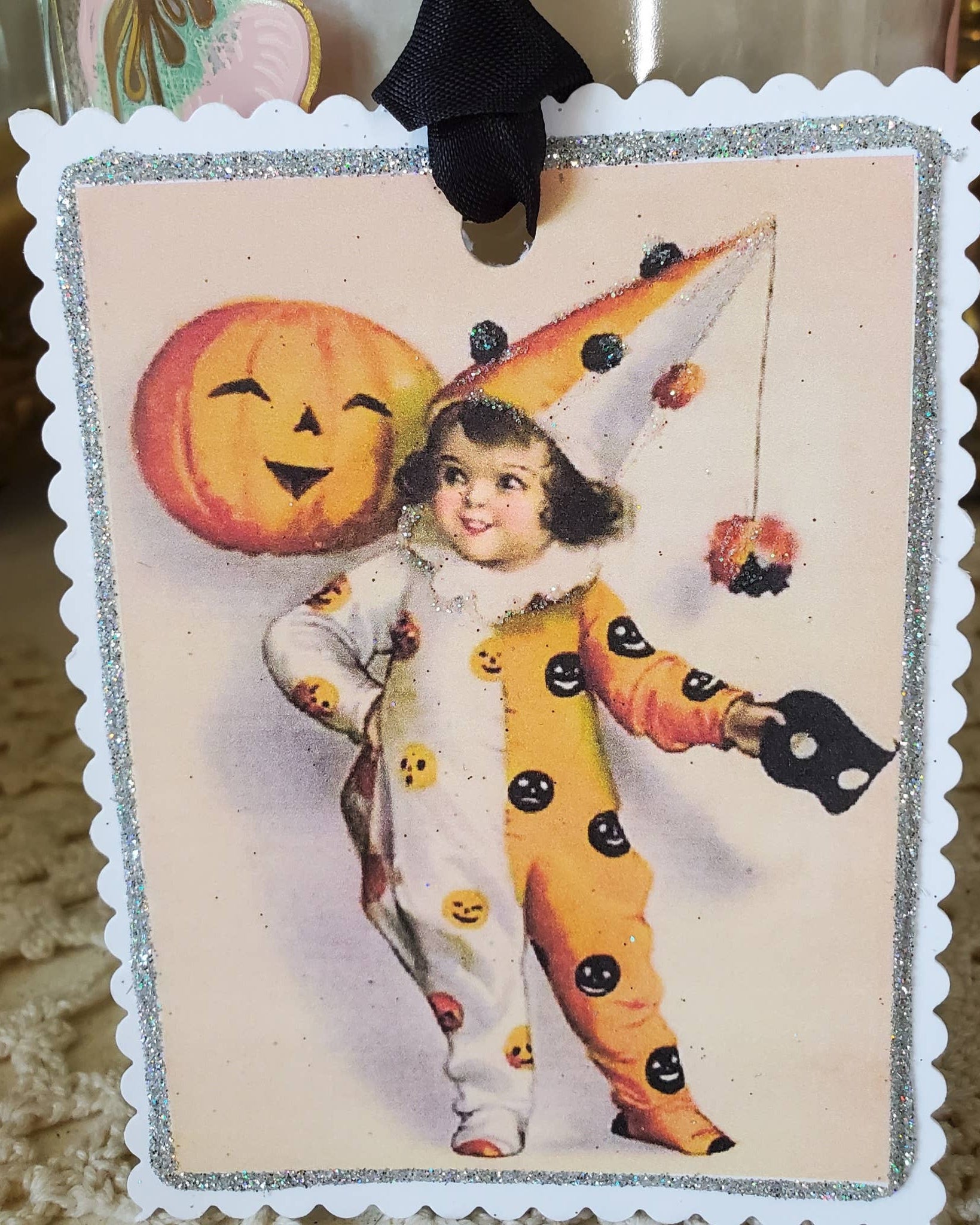 Vintage Halloween Gift Tag