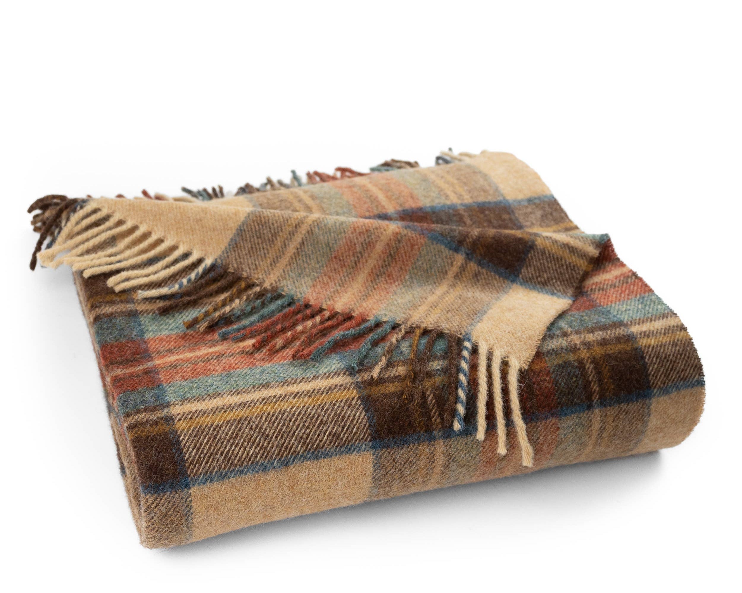 Hunting Stewart Wool Throw