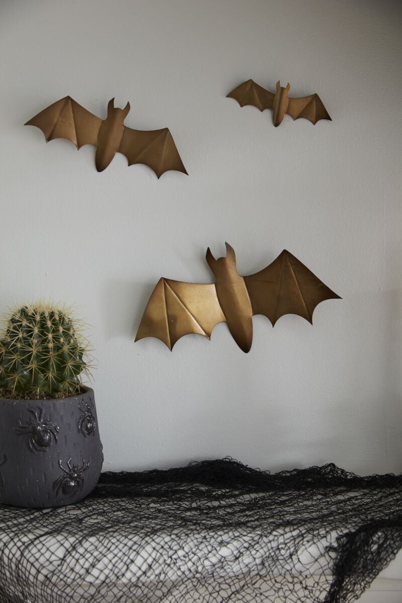 Winged Bat Wall Decor Set