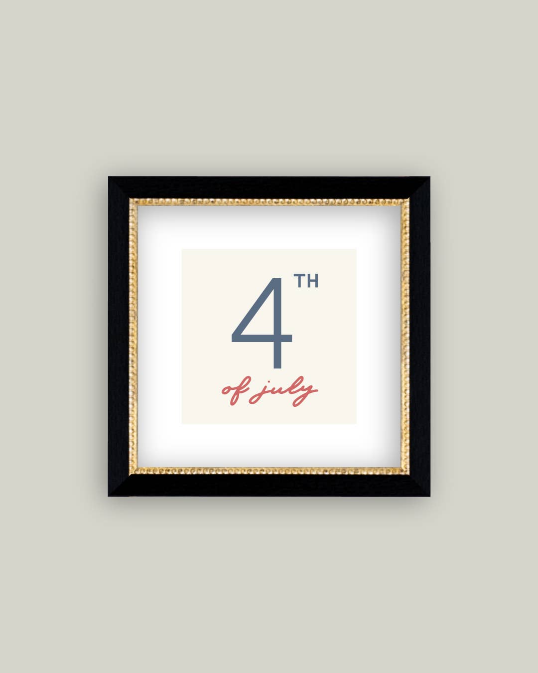 4th Of July Framed Antique Art