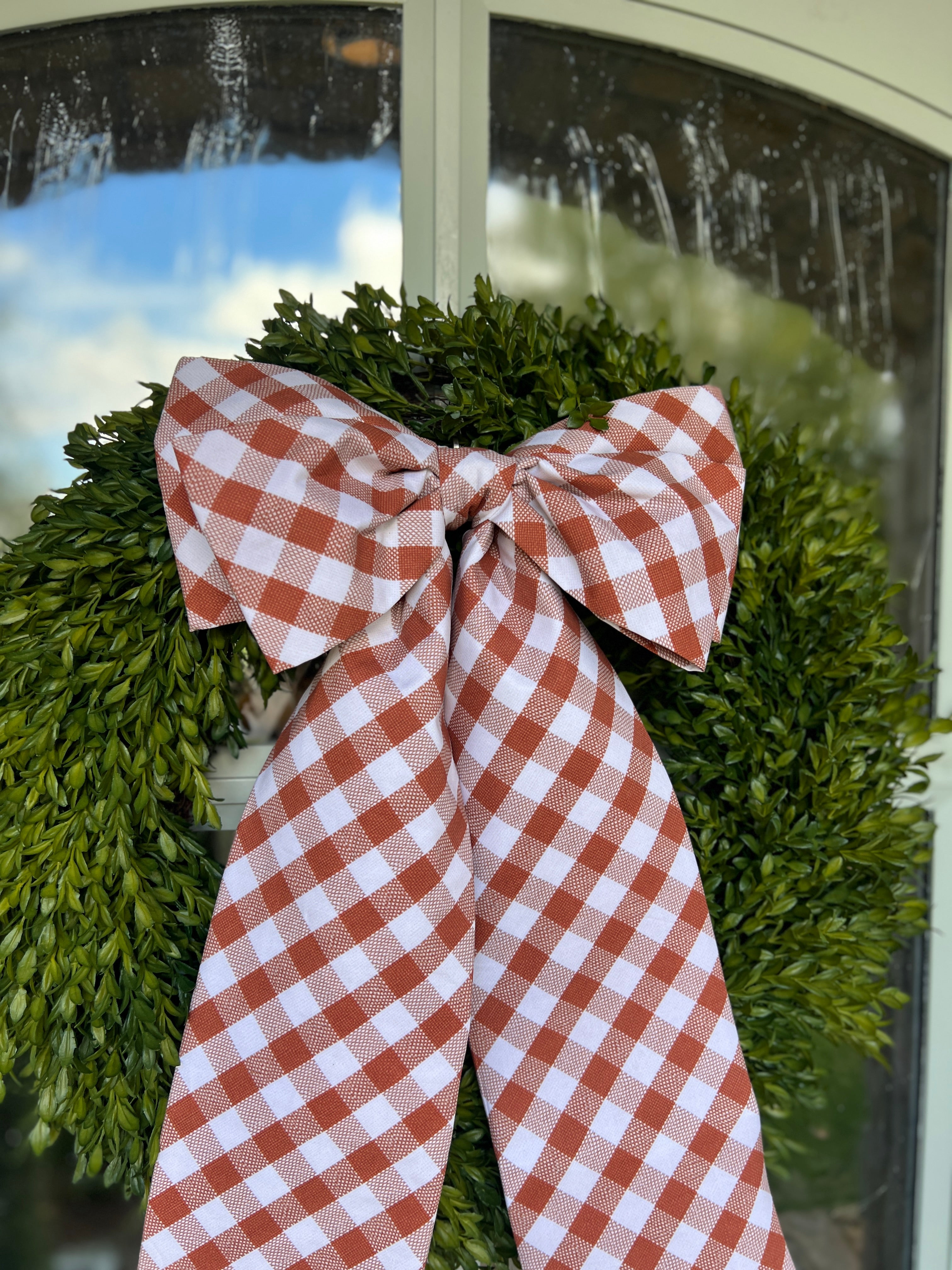 Bristol Check Sienna Wreath Bow
