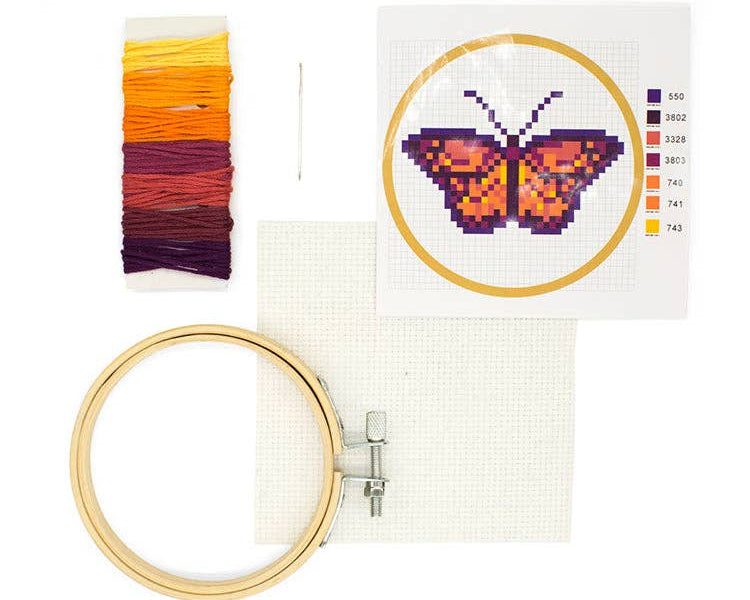 Butterfly Mini Cross Stitch Kit