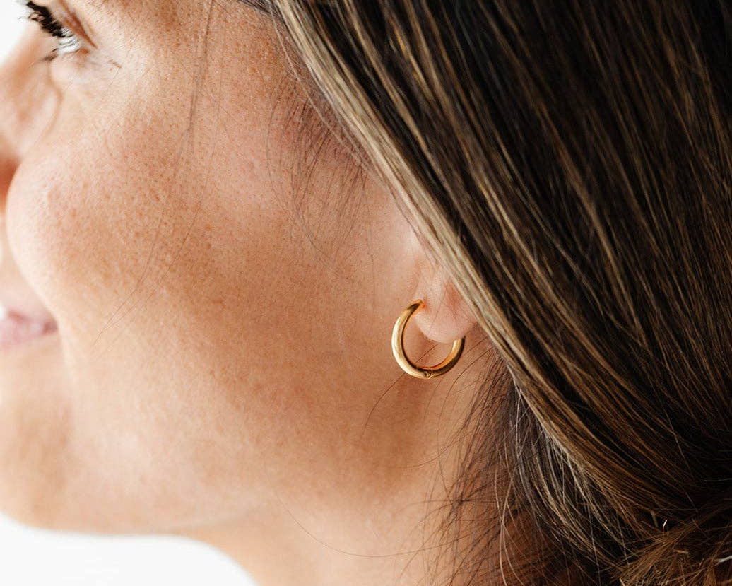 Endless Hoop Stud Earrings