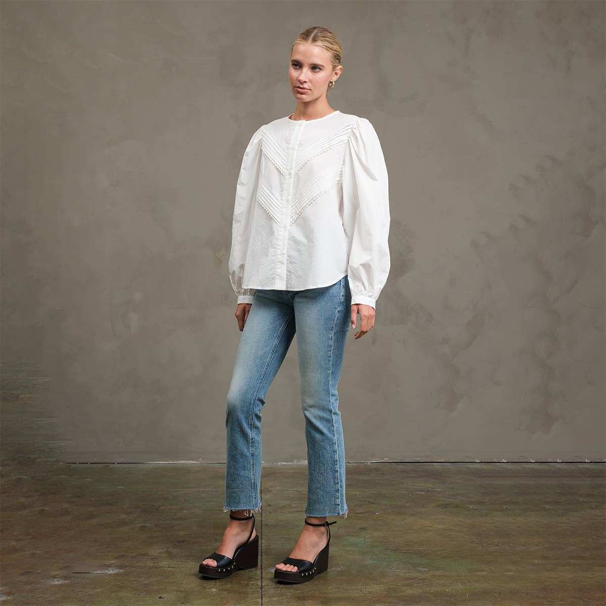 Classic Pintuck Blouse