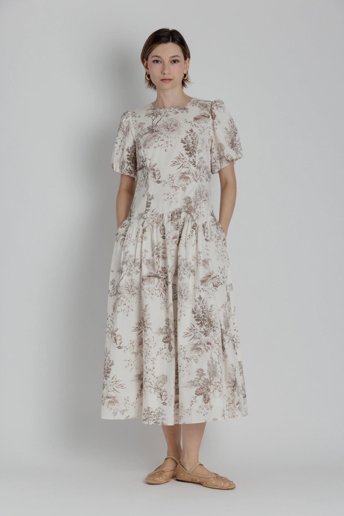 Drop Waist Midi Dress