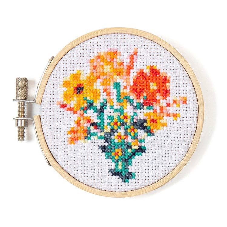 Flowers MiniCross Stitch Embroidery