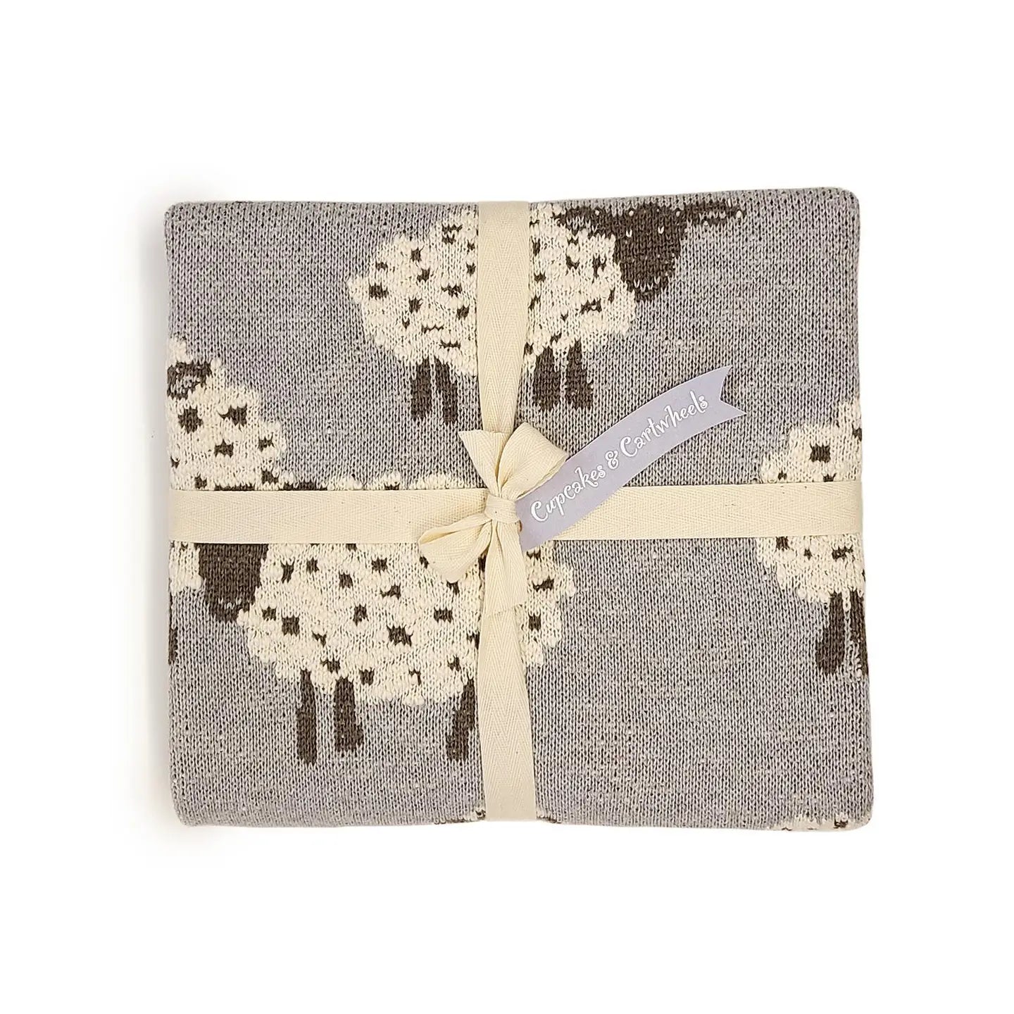 Counting Sheep 31" X 39" Cotton Blanket