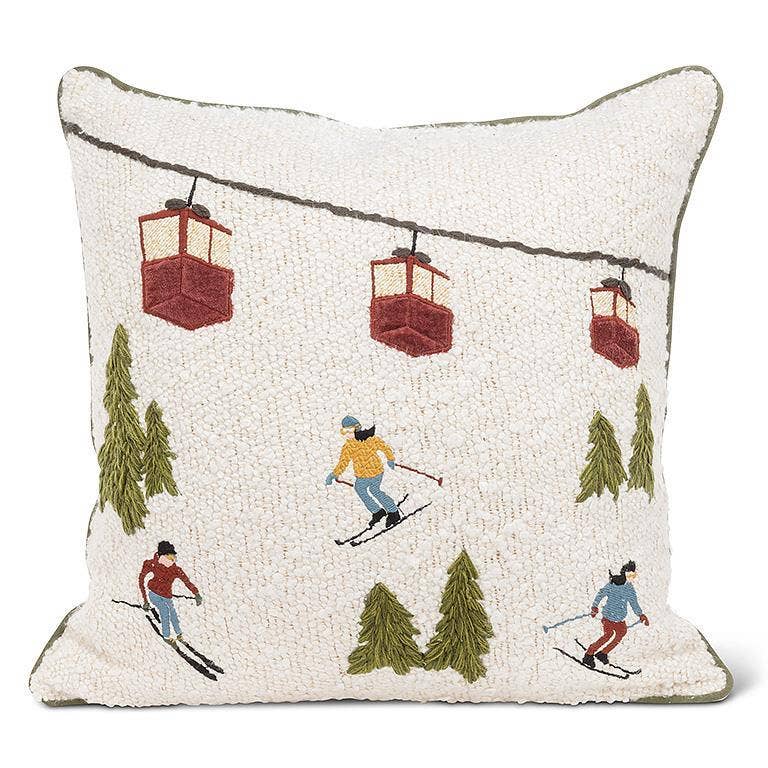 Ski Scene Pillow