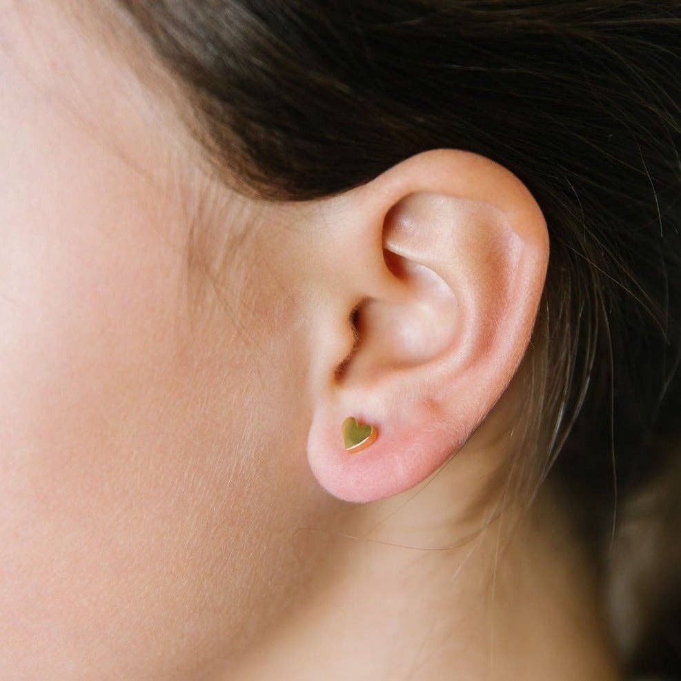 Heart Stud Earrings