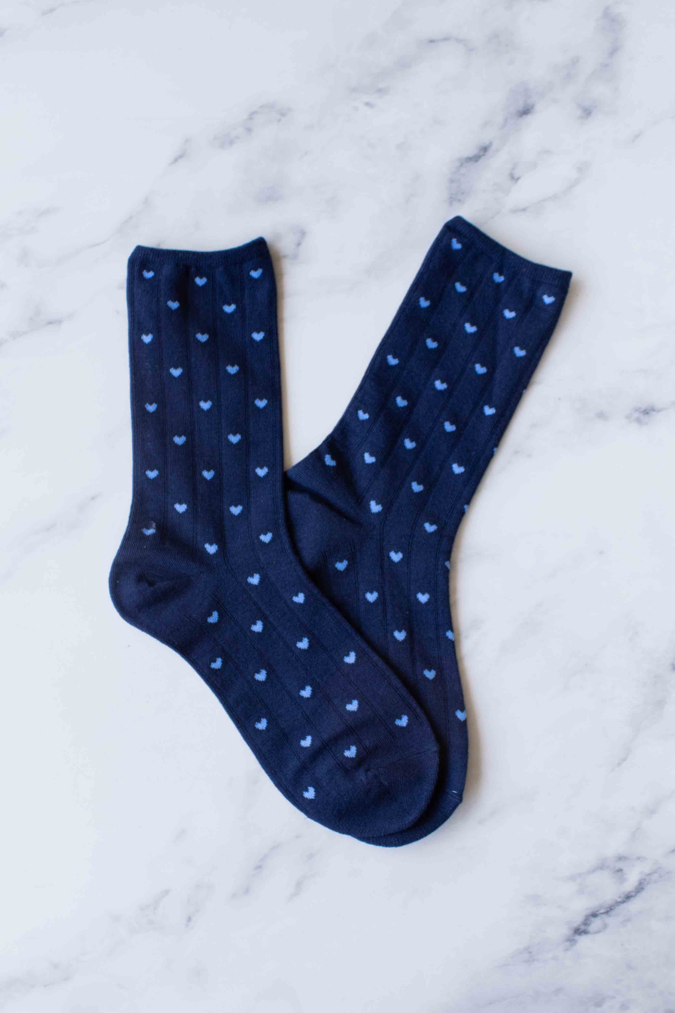 Heart Crew Socks