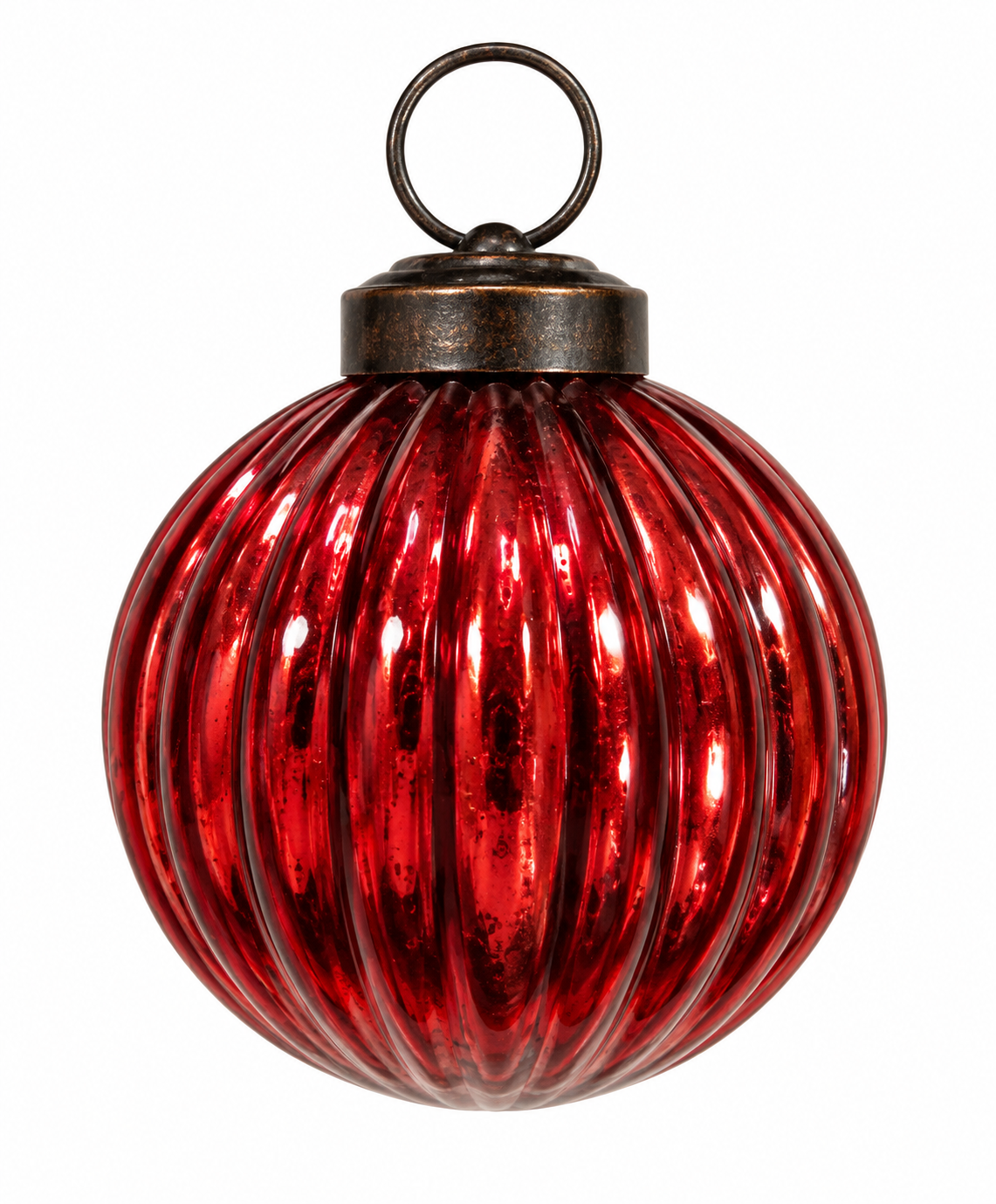 Red Mercury Glass Ornament