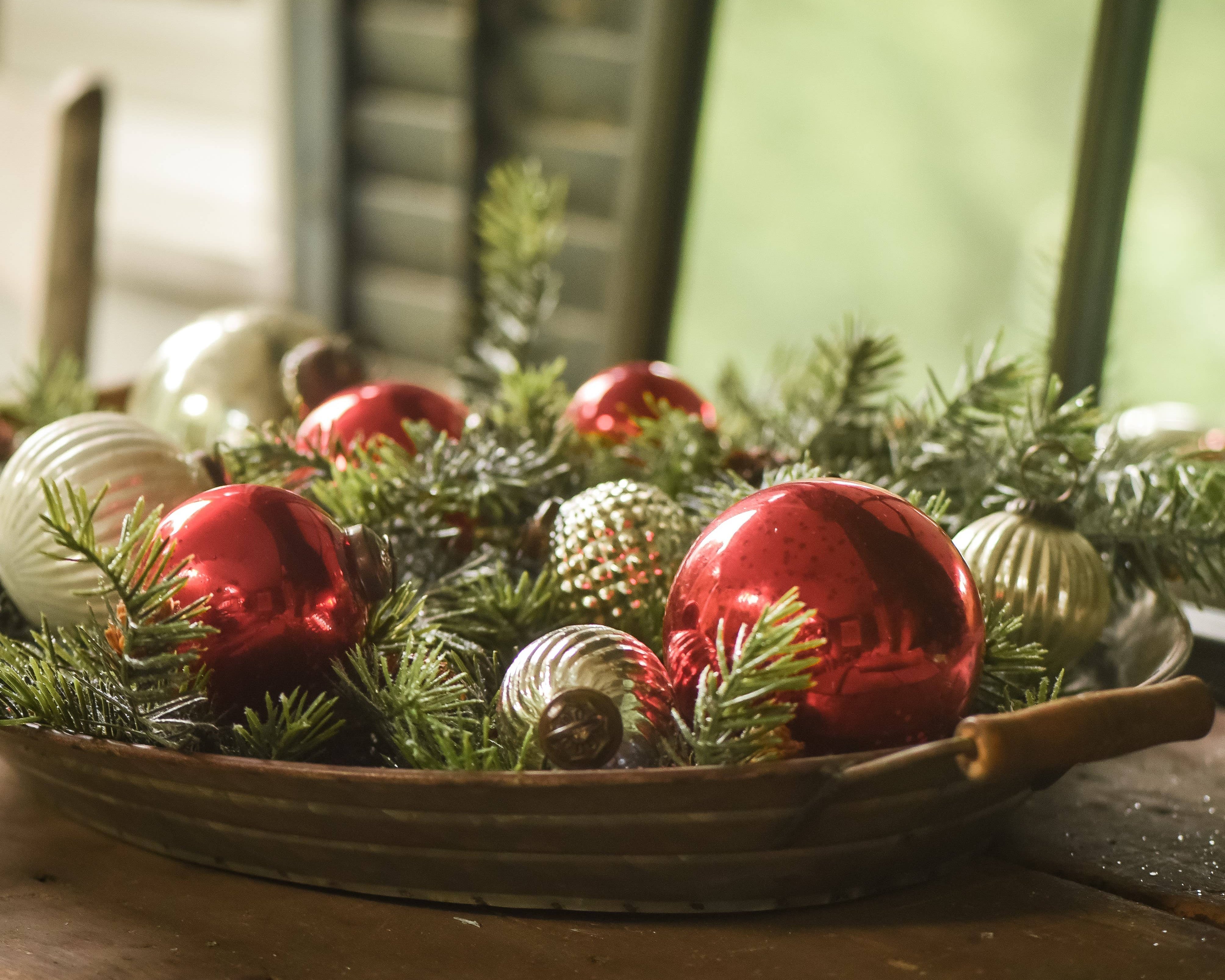 Red Kugel Ornament 3"
