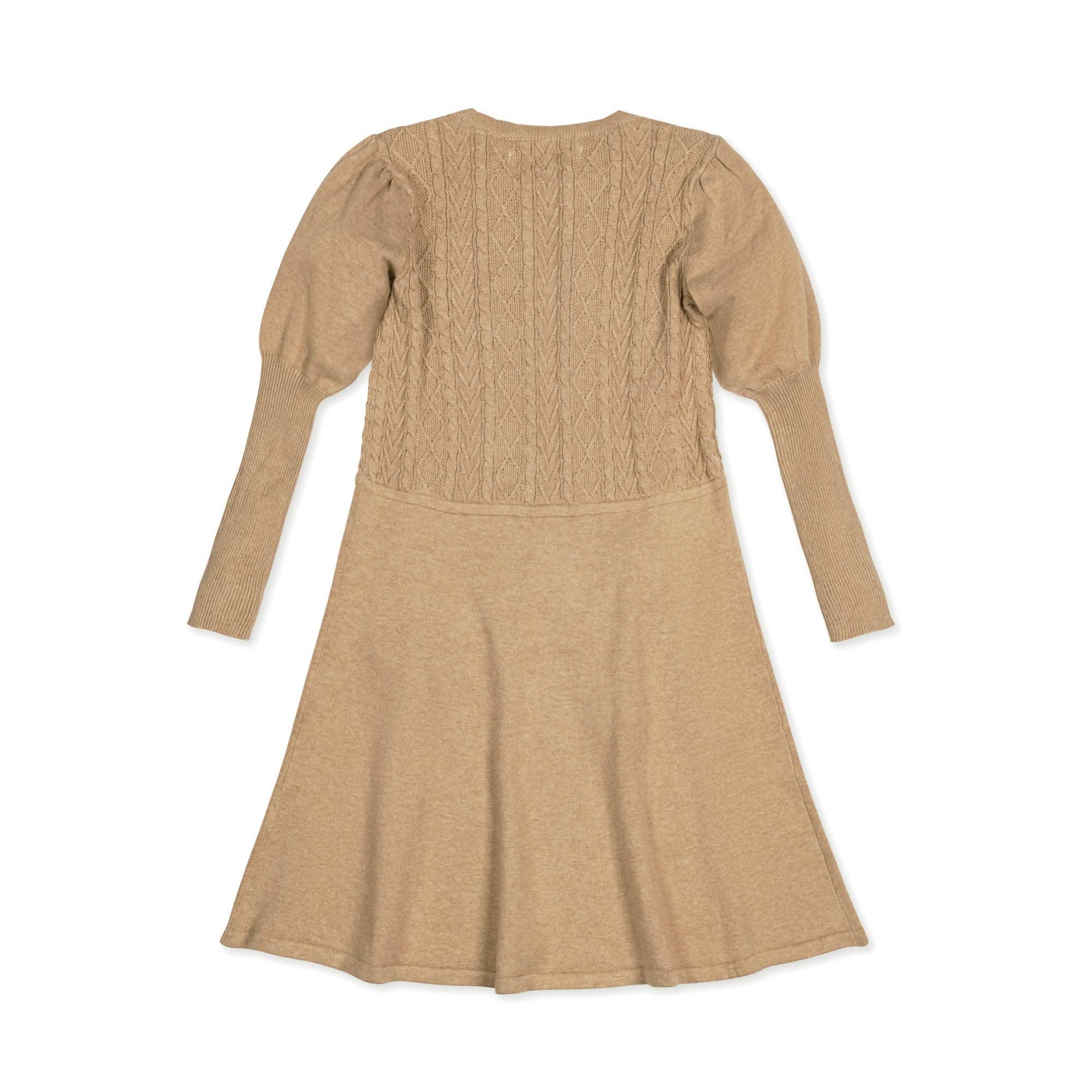 Organic Cable Bodice Sweater Dress - Baby