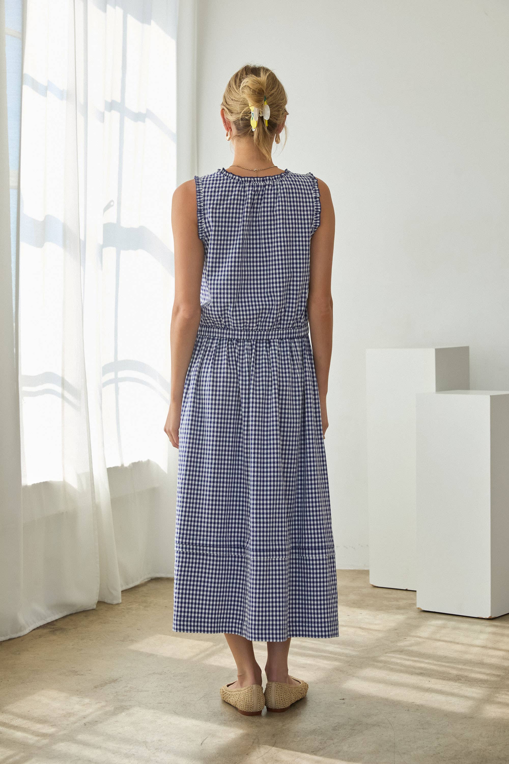Gingham Sleeveless Top