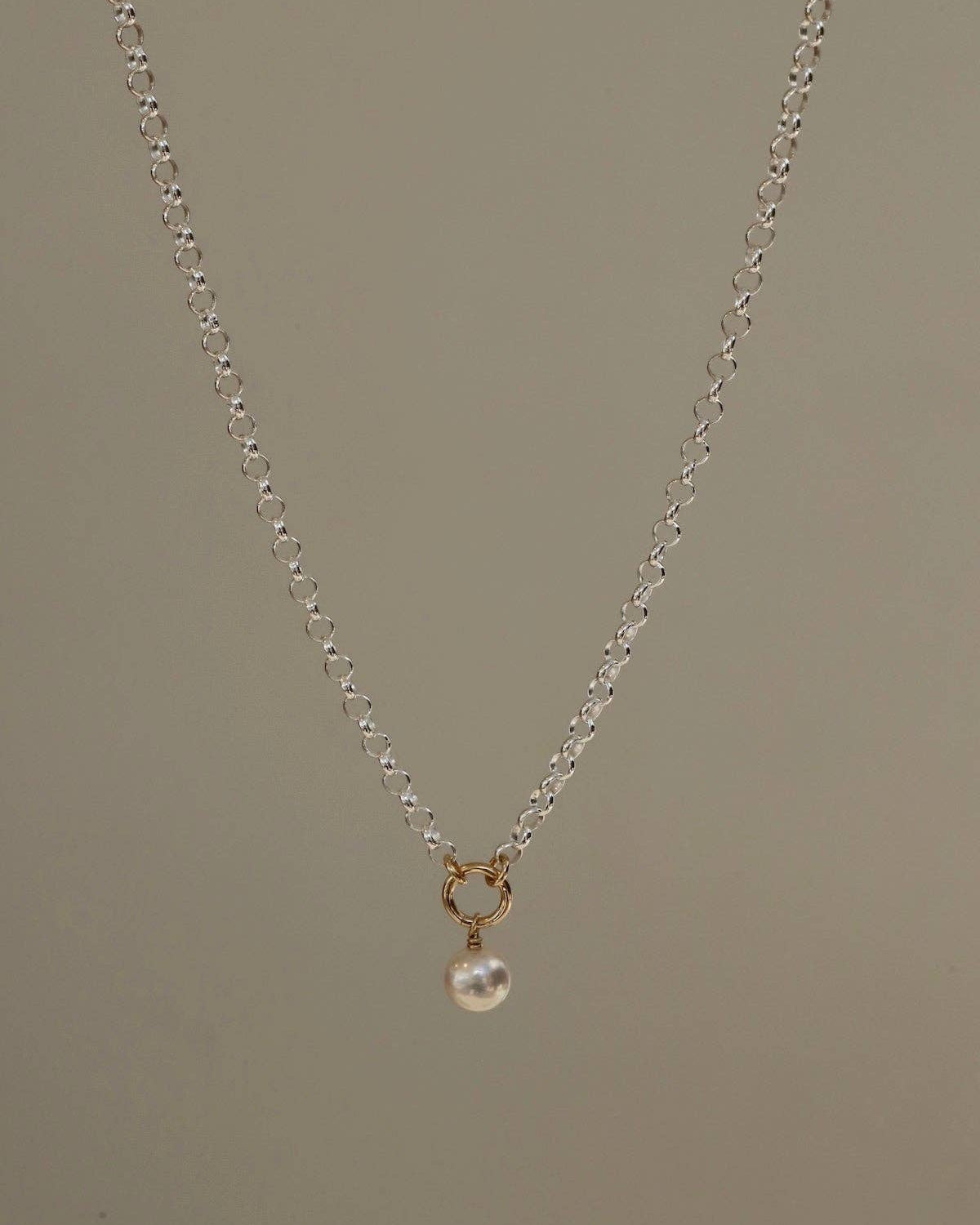 Sterling Luna Necklace