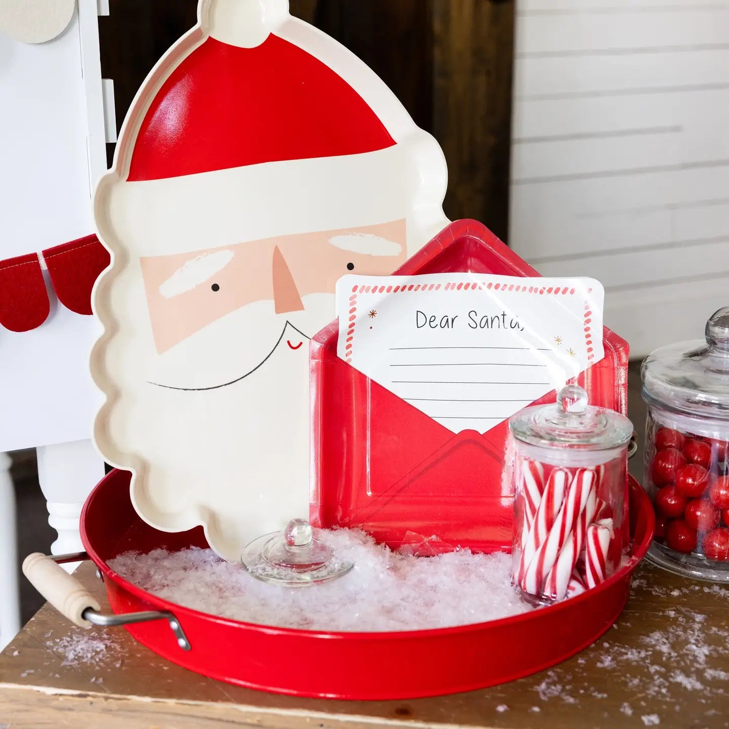 Letter To Santa Shaped Paper Plates