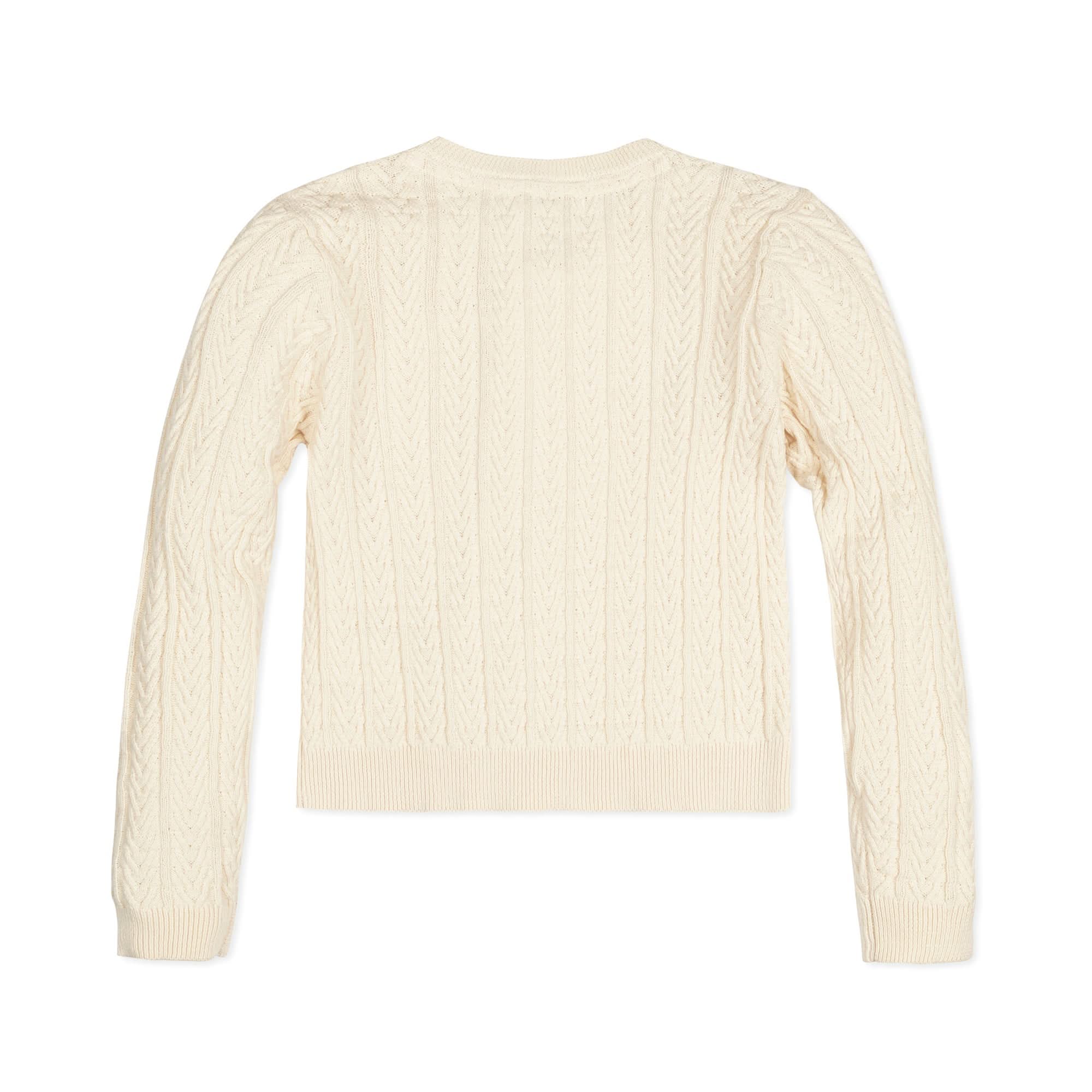 Organic Chevron Cable Baby Cardigan