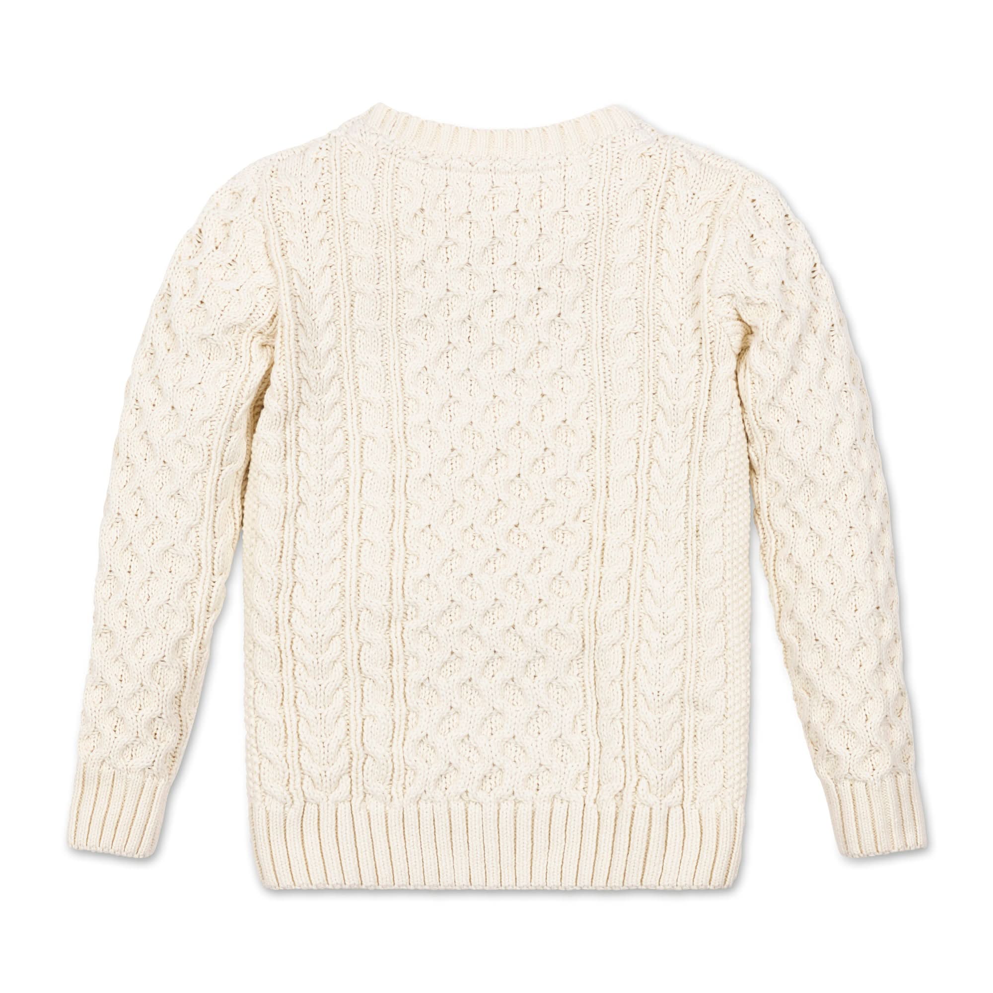 Organic Fisherman Sweater Ivory