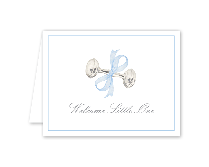 Rattle and Bow Blue