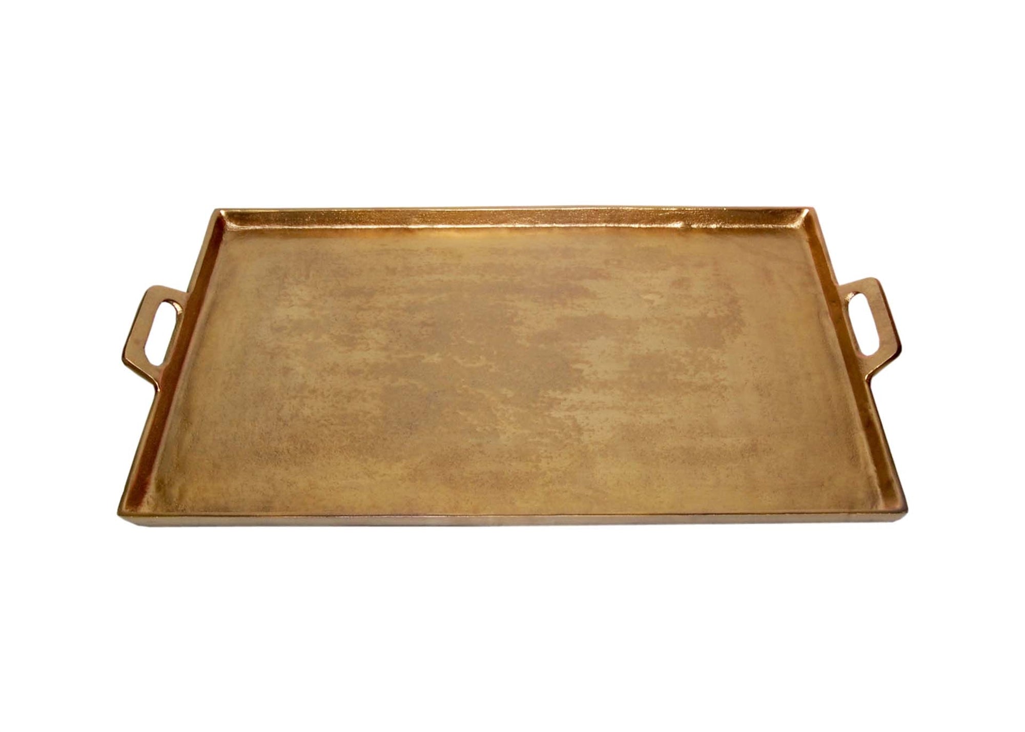 Tray with Handles Antique Brass