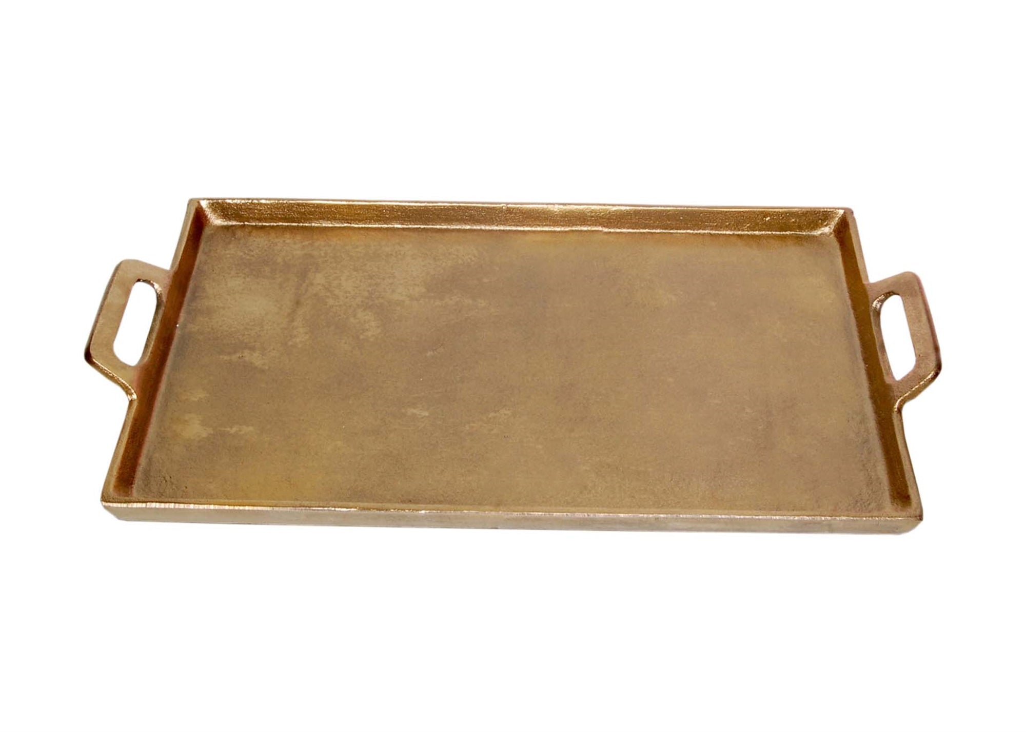 Tray with Handles Antique Brass