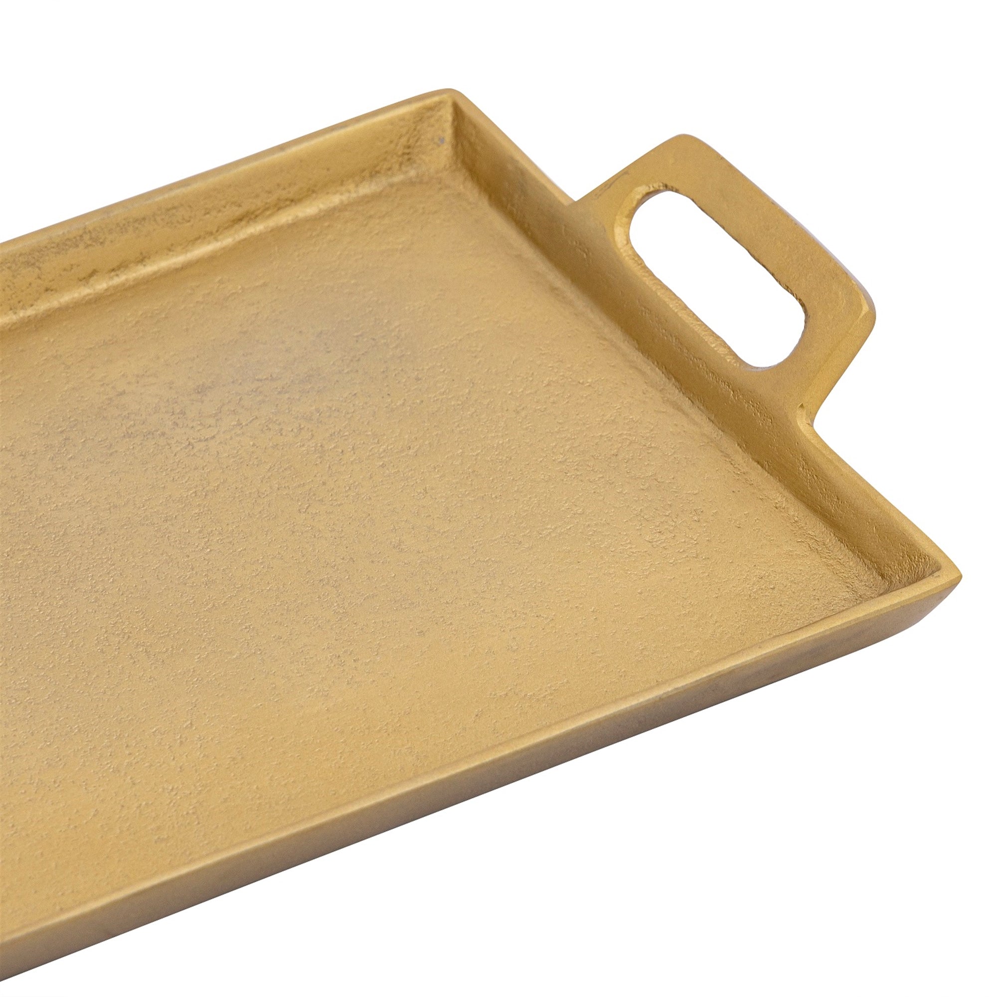 Tray with Handles Antique Brass