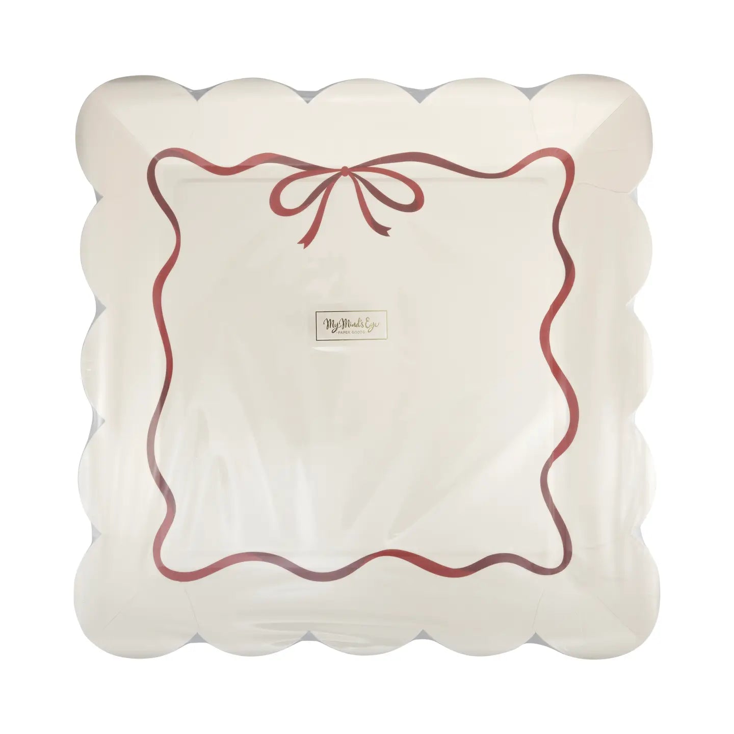 Red Bow Border 10" Plate