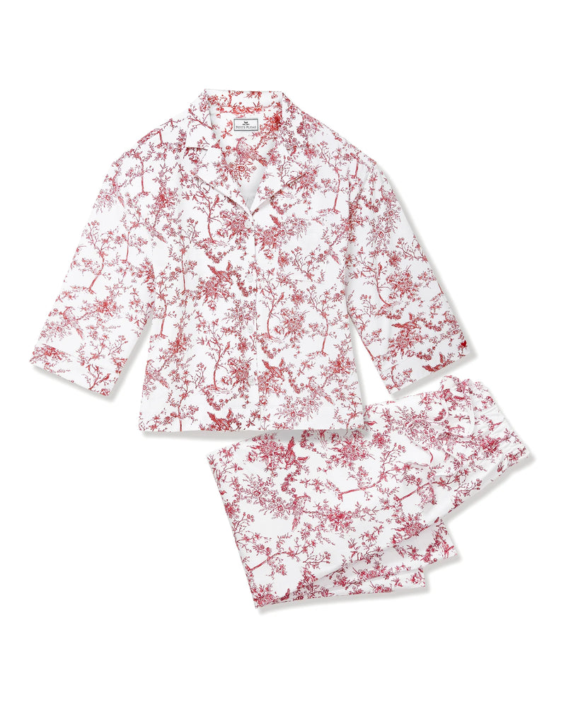 The Olivia Set in Red Timeless Toile