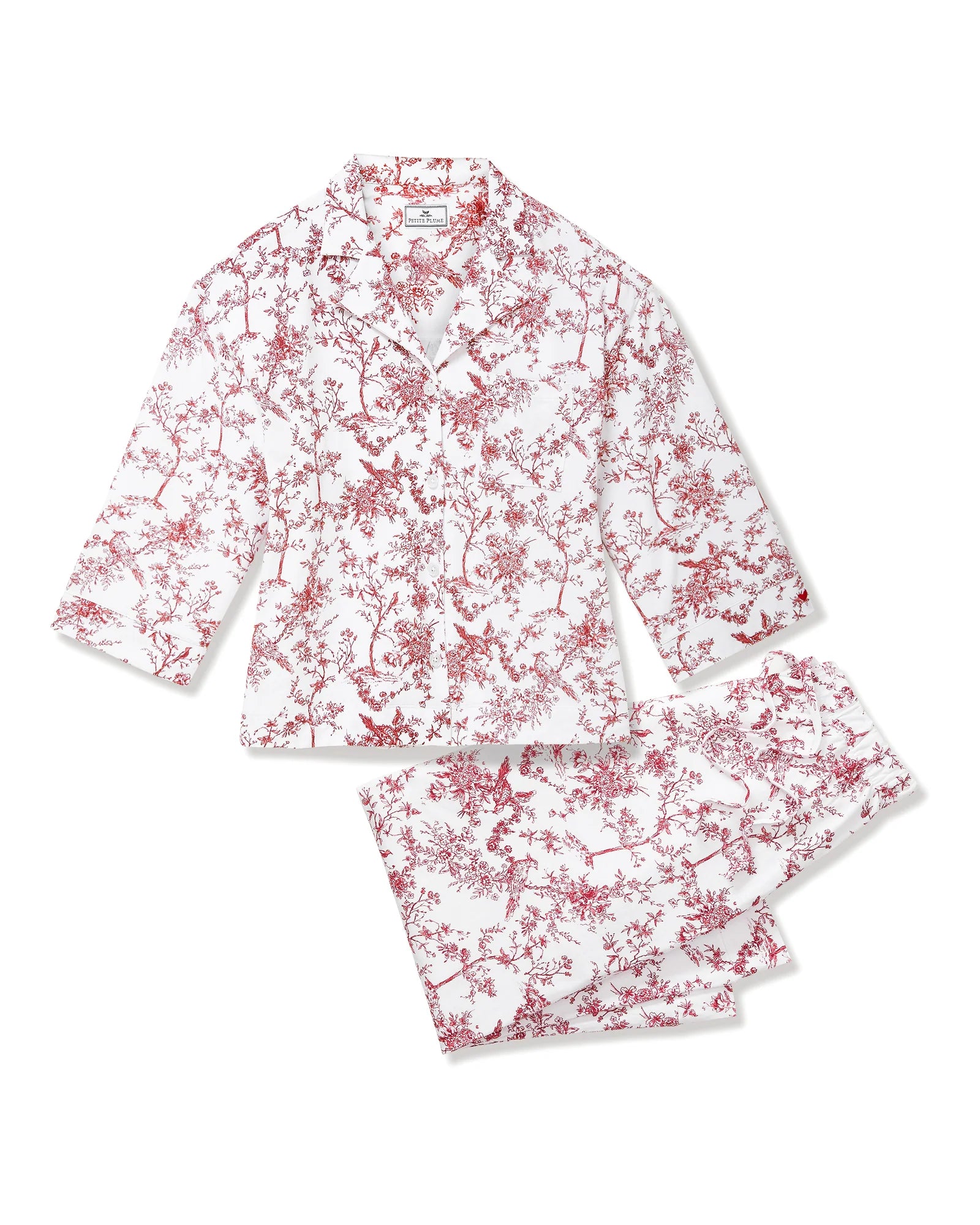 The Olivia Set in Red Timeless Toile