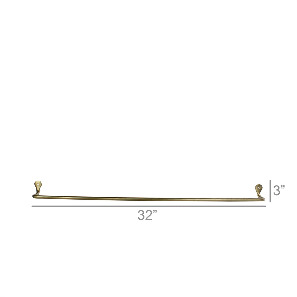 Bijou Brass Wall Bar 32"