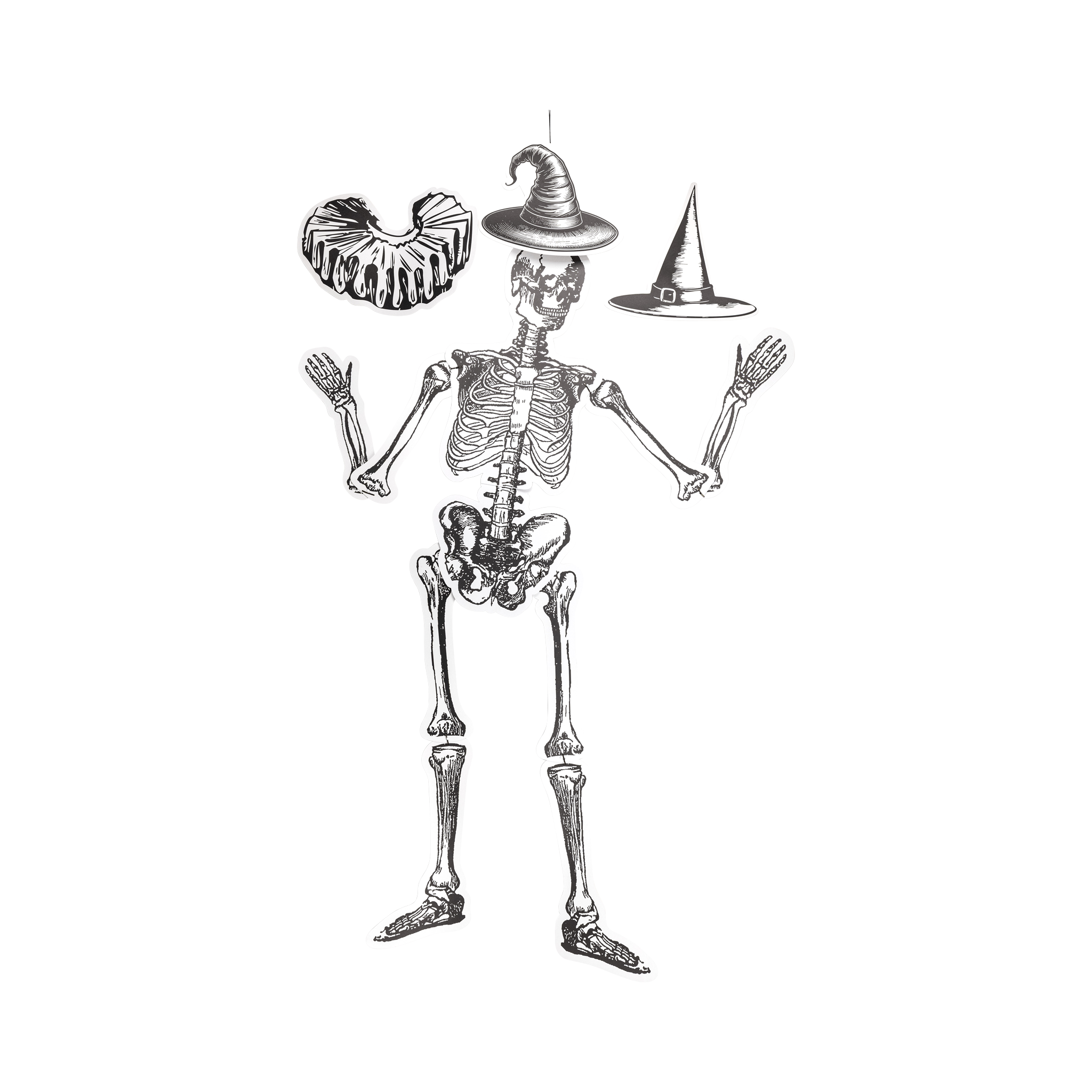 Dancing Paper Skeletons