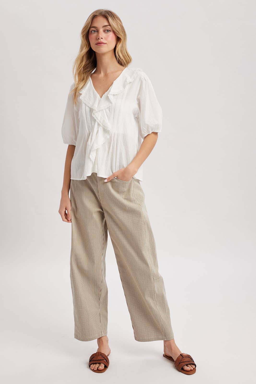 June Ruffled Blouse