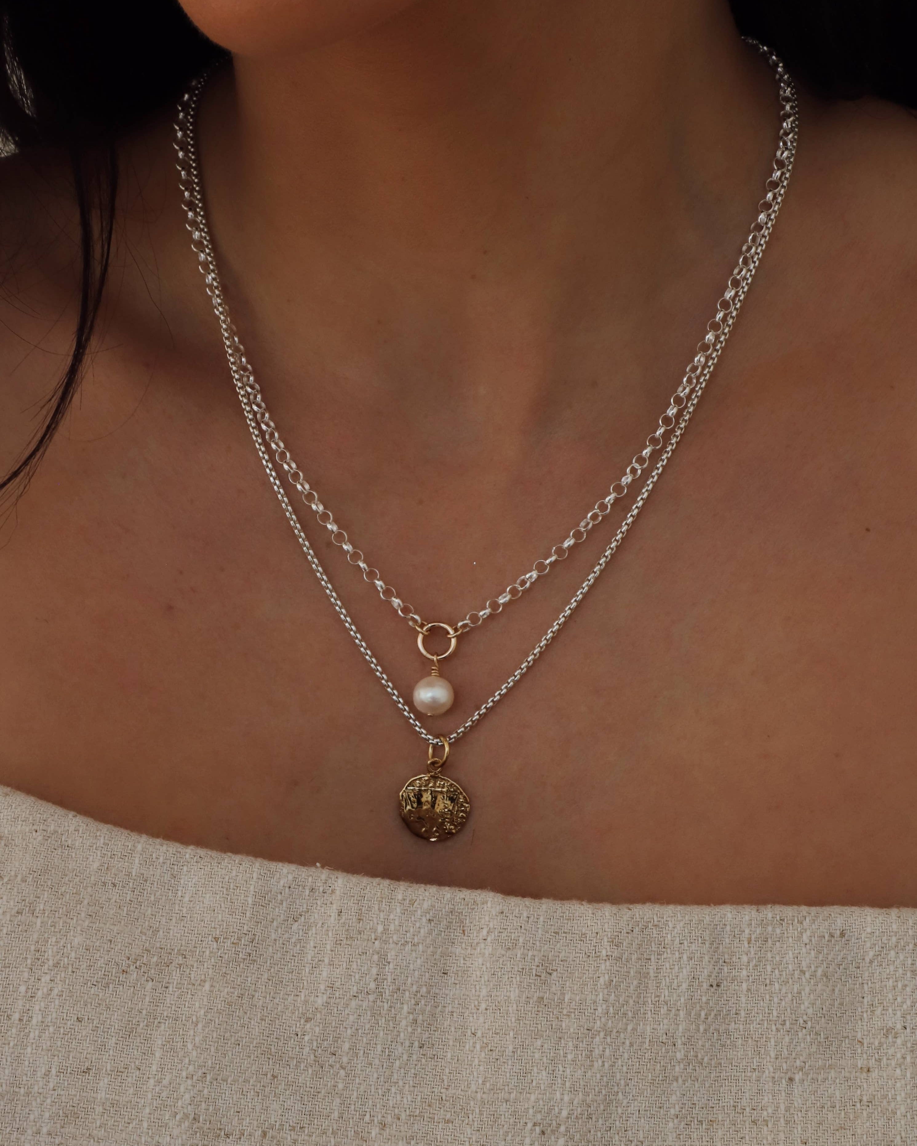Sterling Luna Necklace