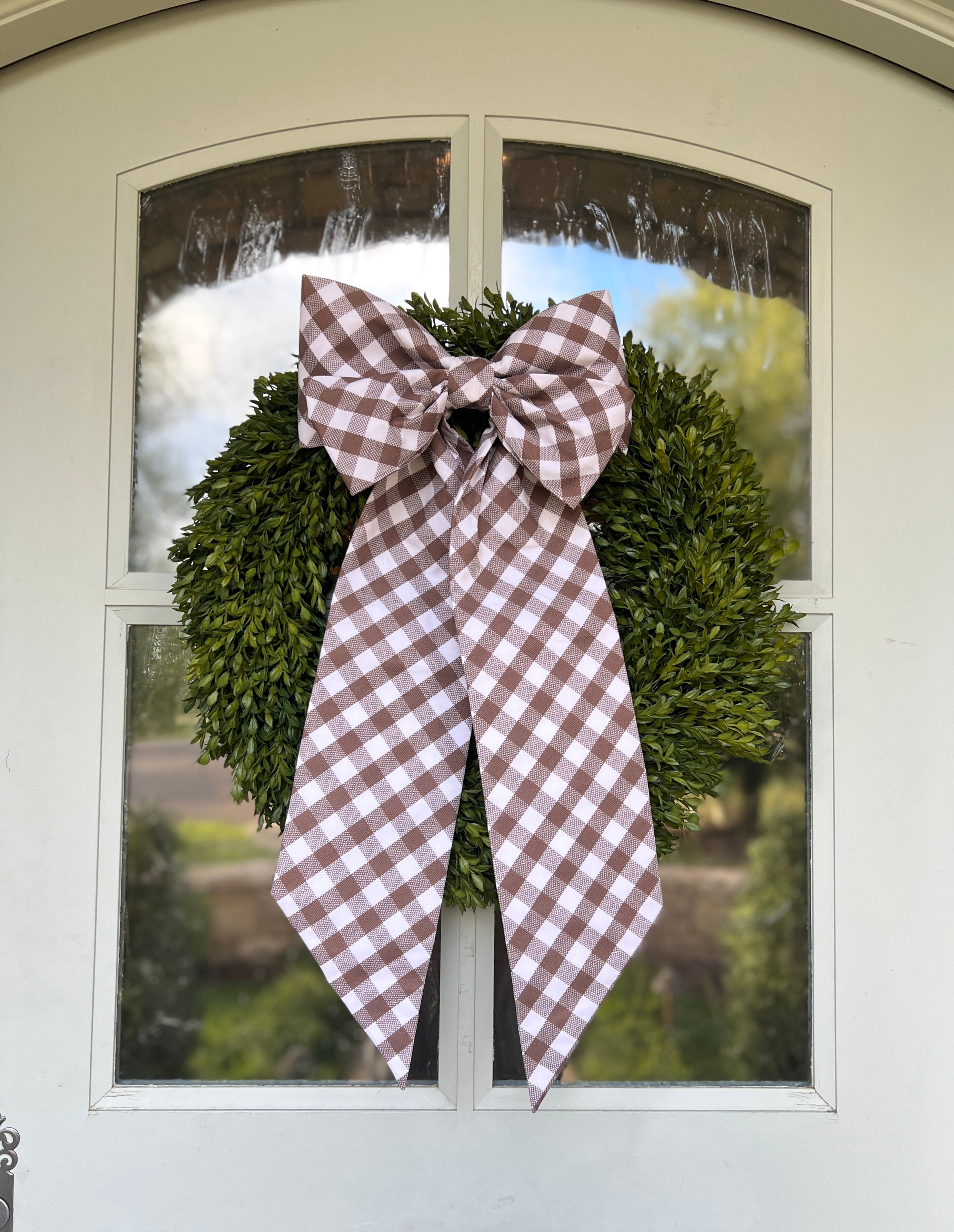 Bristol Check Bramble Wreath Bow