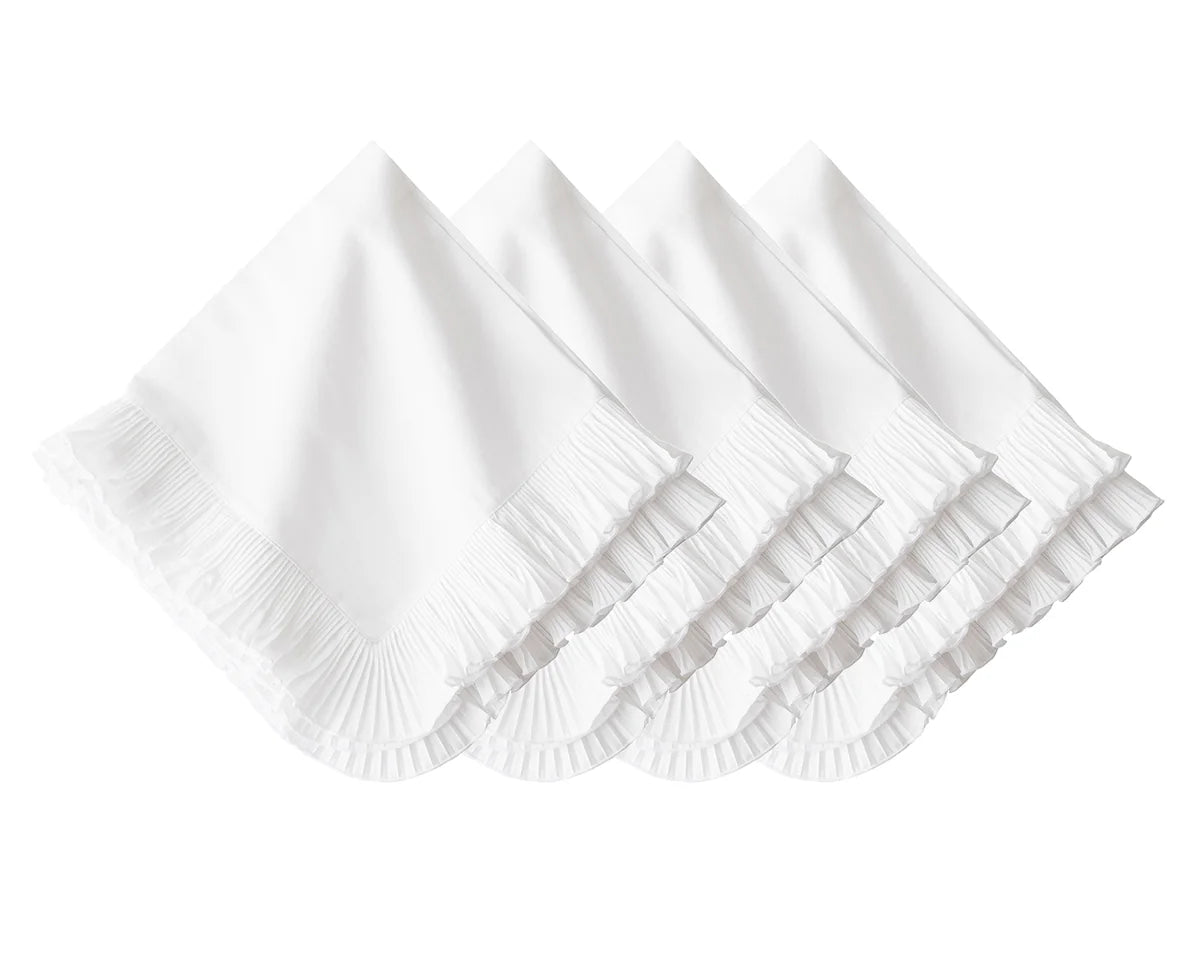Mademoiselle Napkin Set of 4 - White