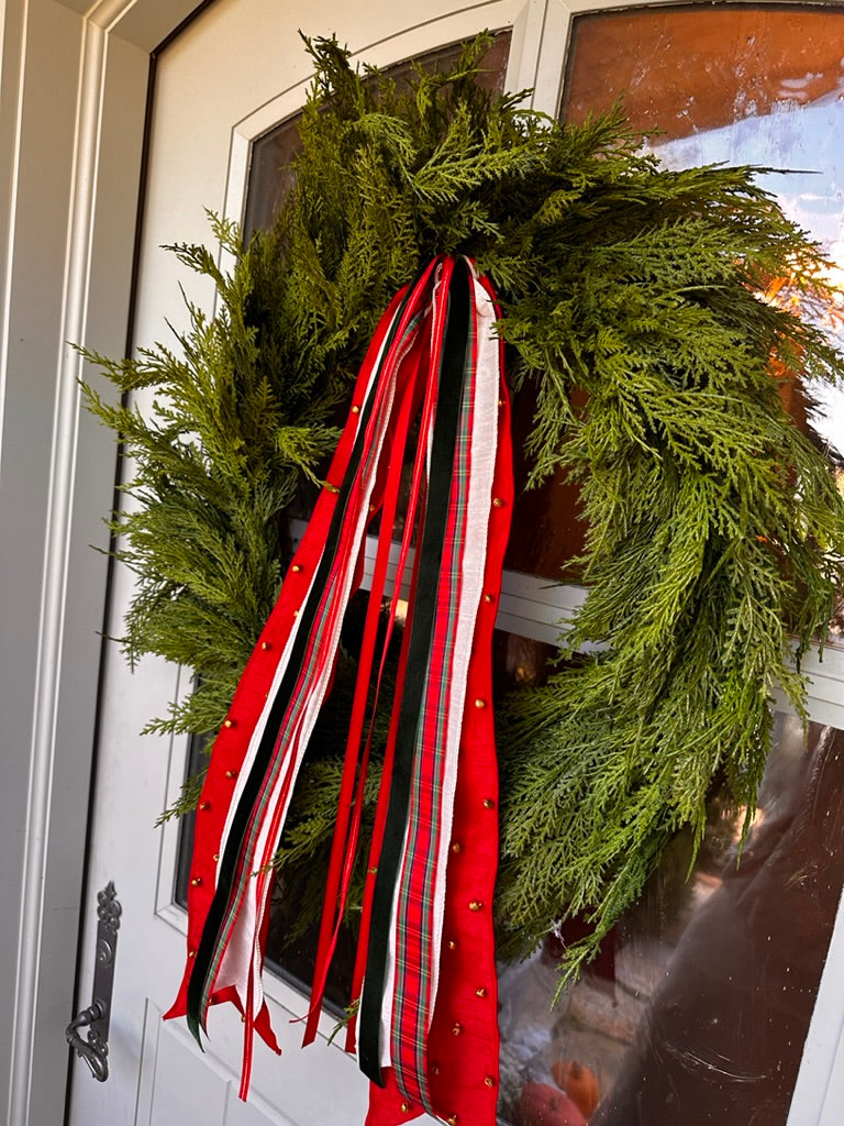 Merry and Bright Wreath Ribbon