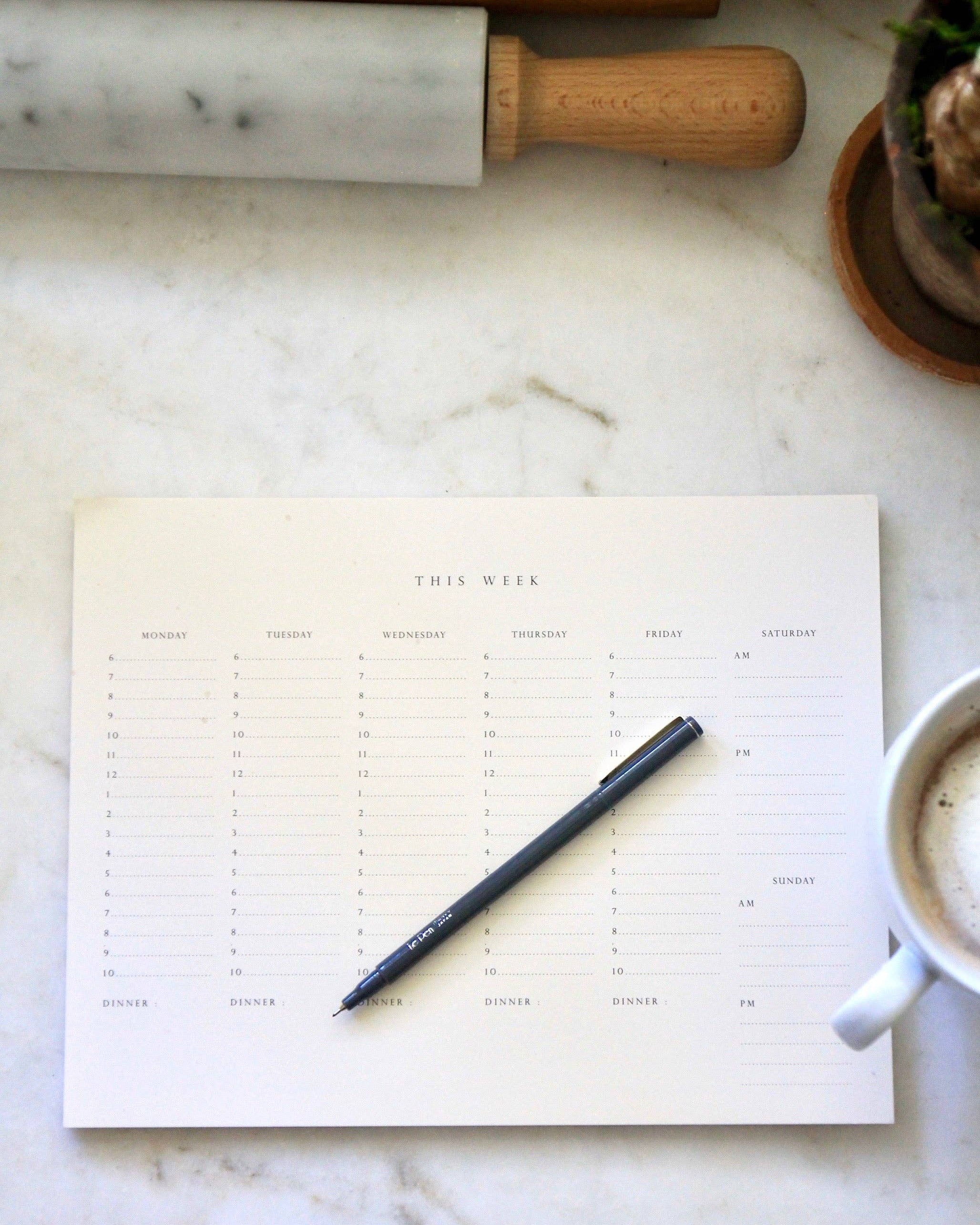 Tablet Weekly Planner