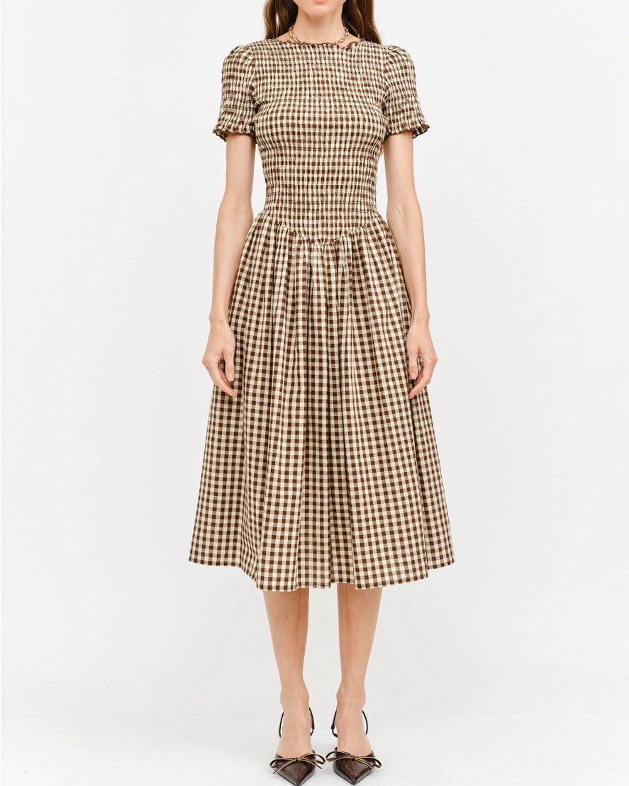 Scottie Smocked Midi Dress